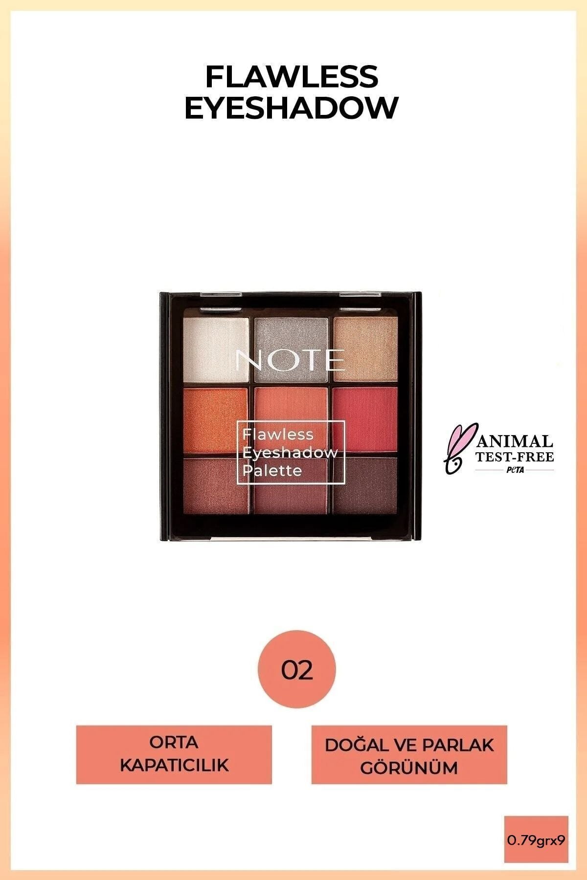Flawless Eyeshadow Matte and Sparkling Powder Eye Headlight Palette - 02 Pastel Colors