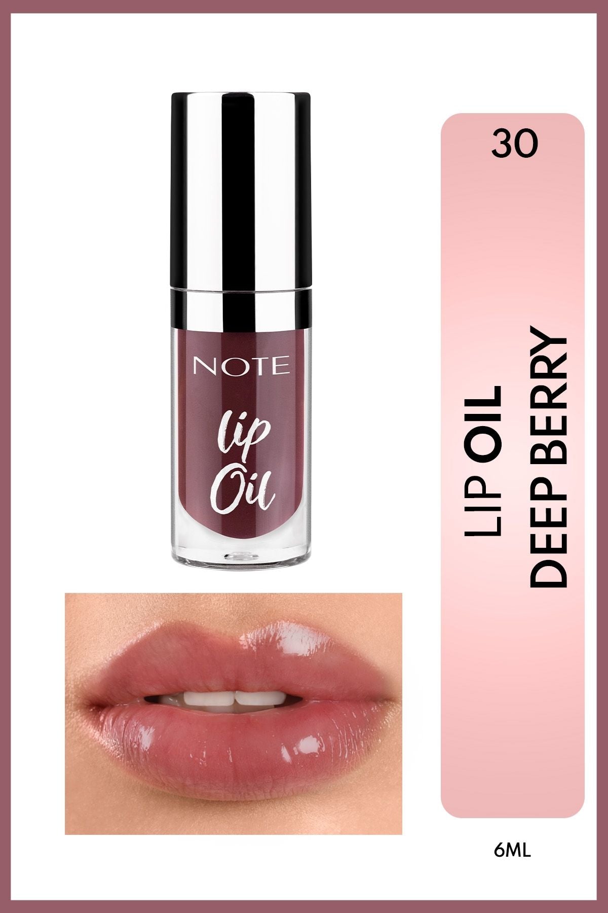 Lip Oil Moisturizer and Grinder Lip Care Oil - 30 Deep Berry - Mor