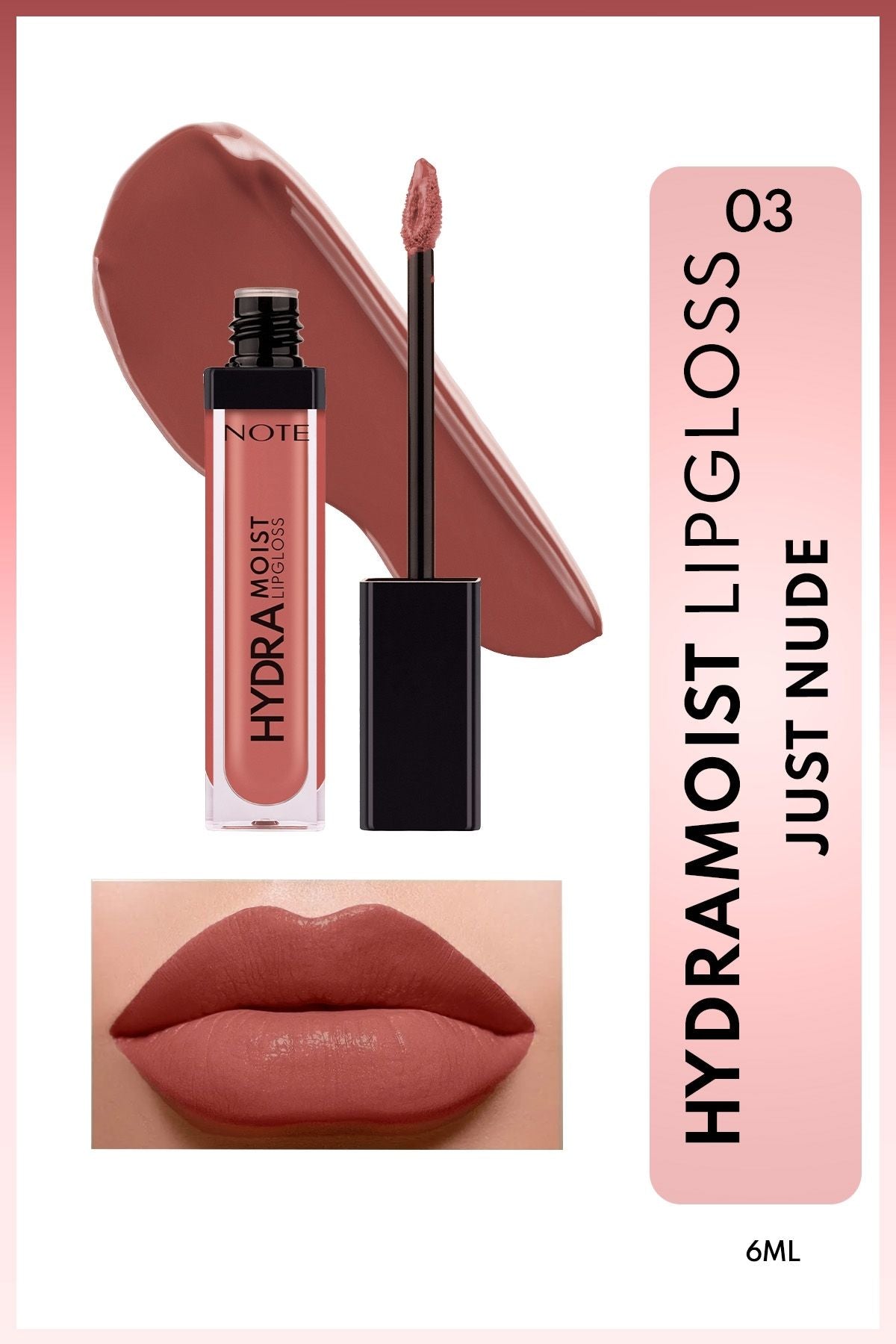 Hydramoist Lipgloss Nemlendirici Dudak Parlatıcısı - 03 Just Nude - Nude
