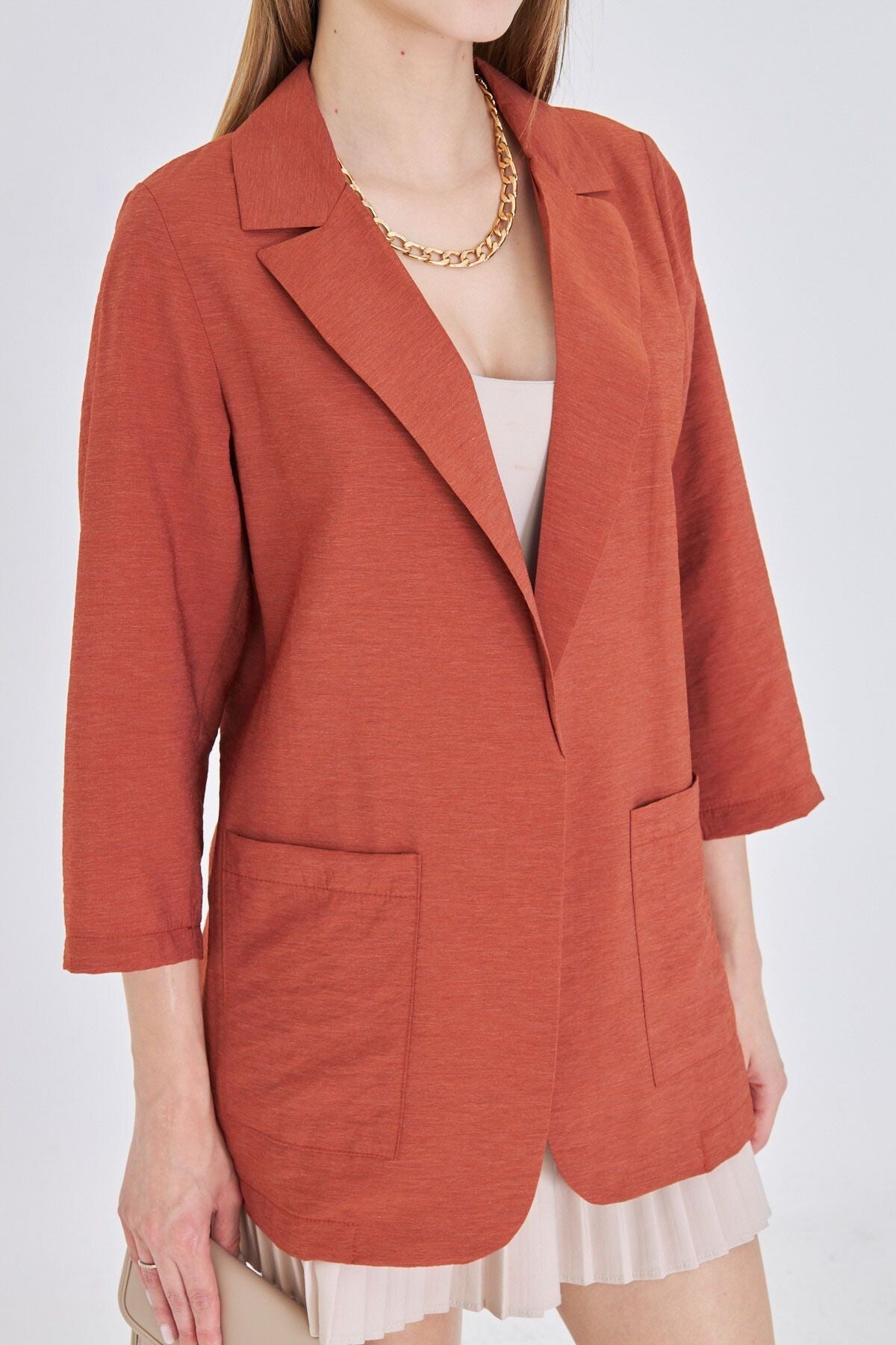 Women's Tile Pocket Oversize Jacket ARM-25Y001064