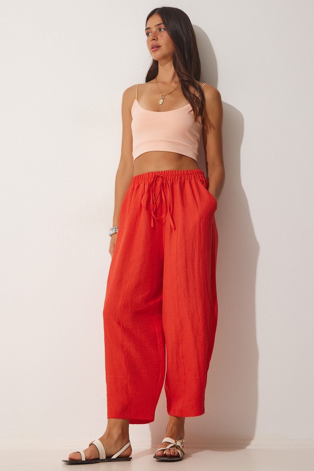 Female pomegranate flower pocket Ayrrin Shalwar Pants OH00046
