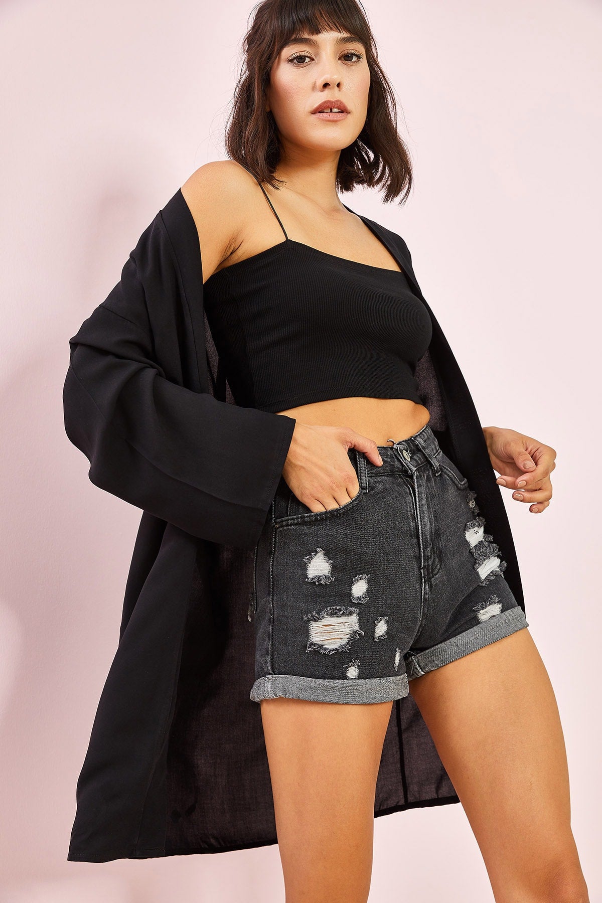 Women's Basic Oversize Kimono 30041009