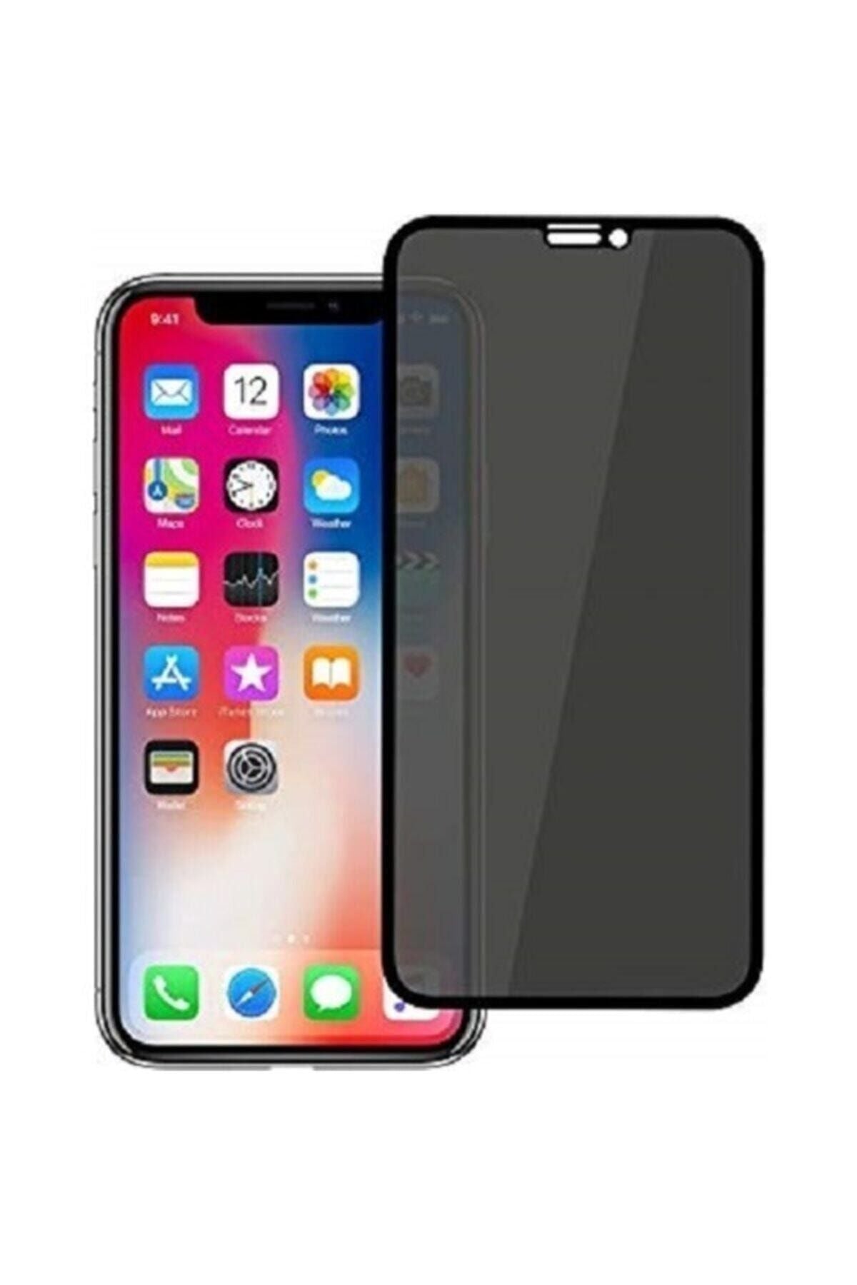 For Apple Iphone 12 - Iphone 12 Pro Privacy Ghost 10d Screen Protector Black Glass