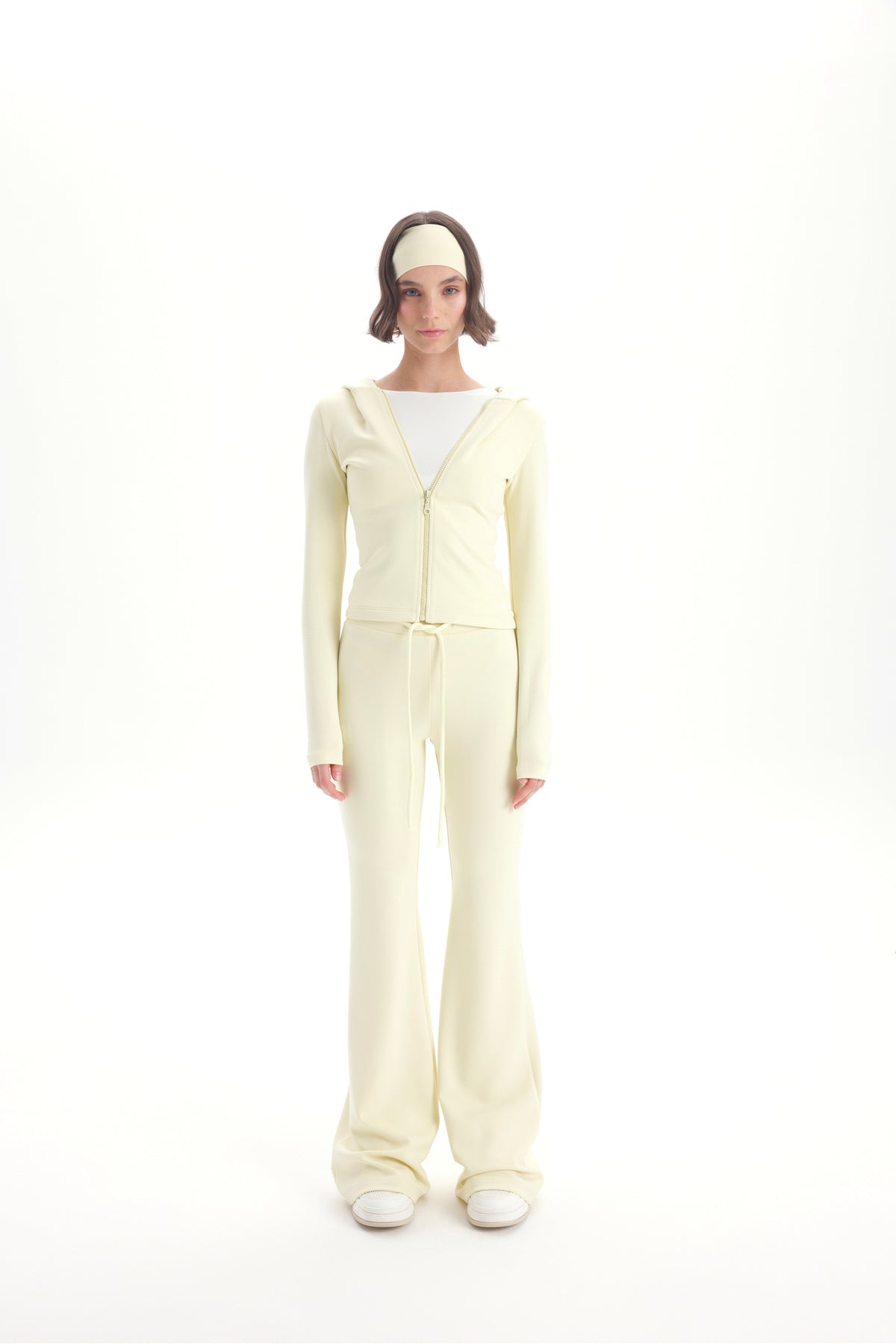 Myon Bandana Detail Yellow Hooded Set