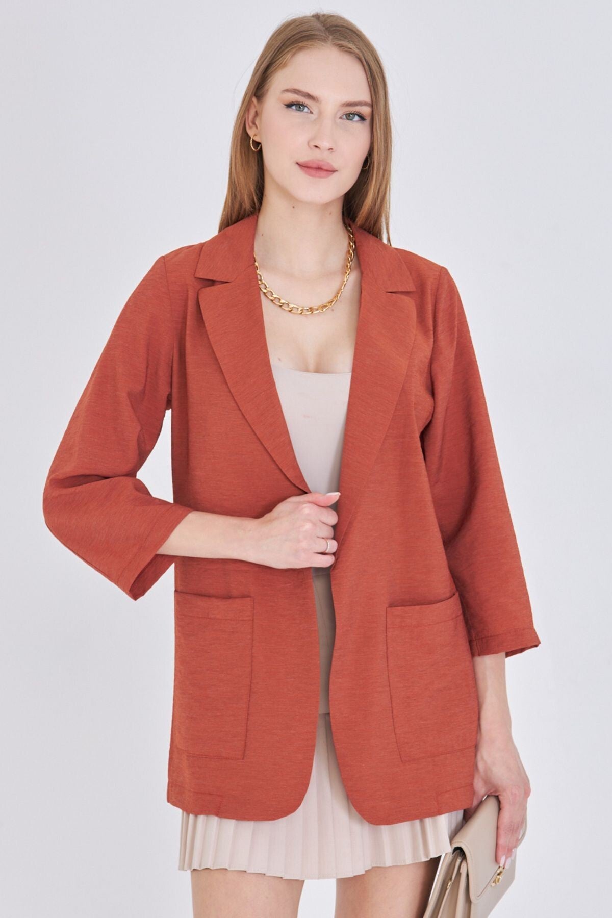 Women's Tile Pocket Oversize Jacket ARM-25Y001064