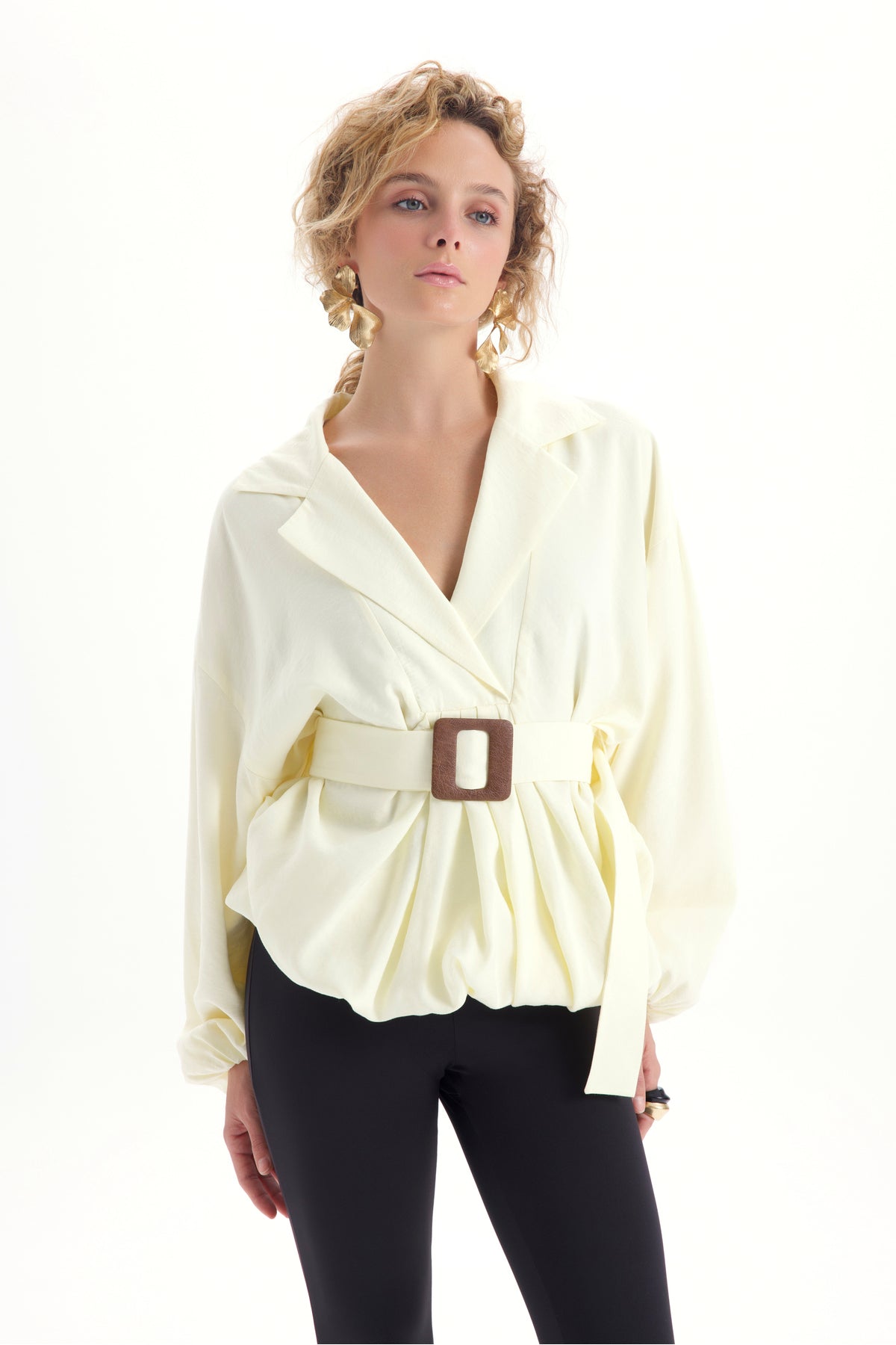 Forteza Balloon Cut Yellow Jacket Shirt