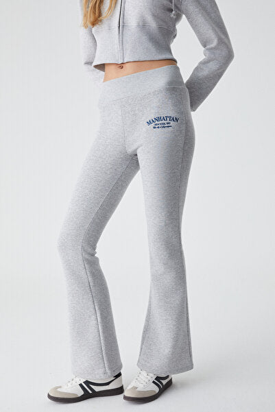 IRESSEN Women's Embroidery Patterned Regular Fit Grimelange Sweatpants