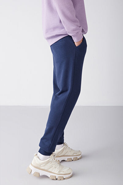 Jeremiah Men's Regular, Flexible Fabric, Drawstring Waist and Elastic Pocket, Navy Blue Sweatpants