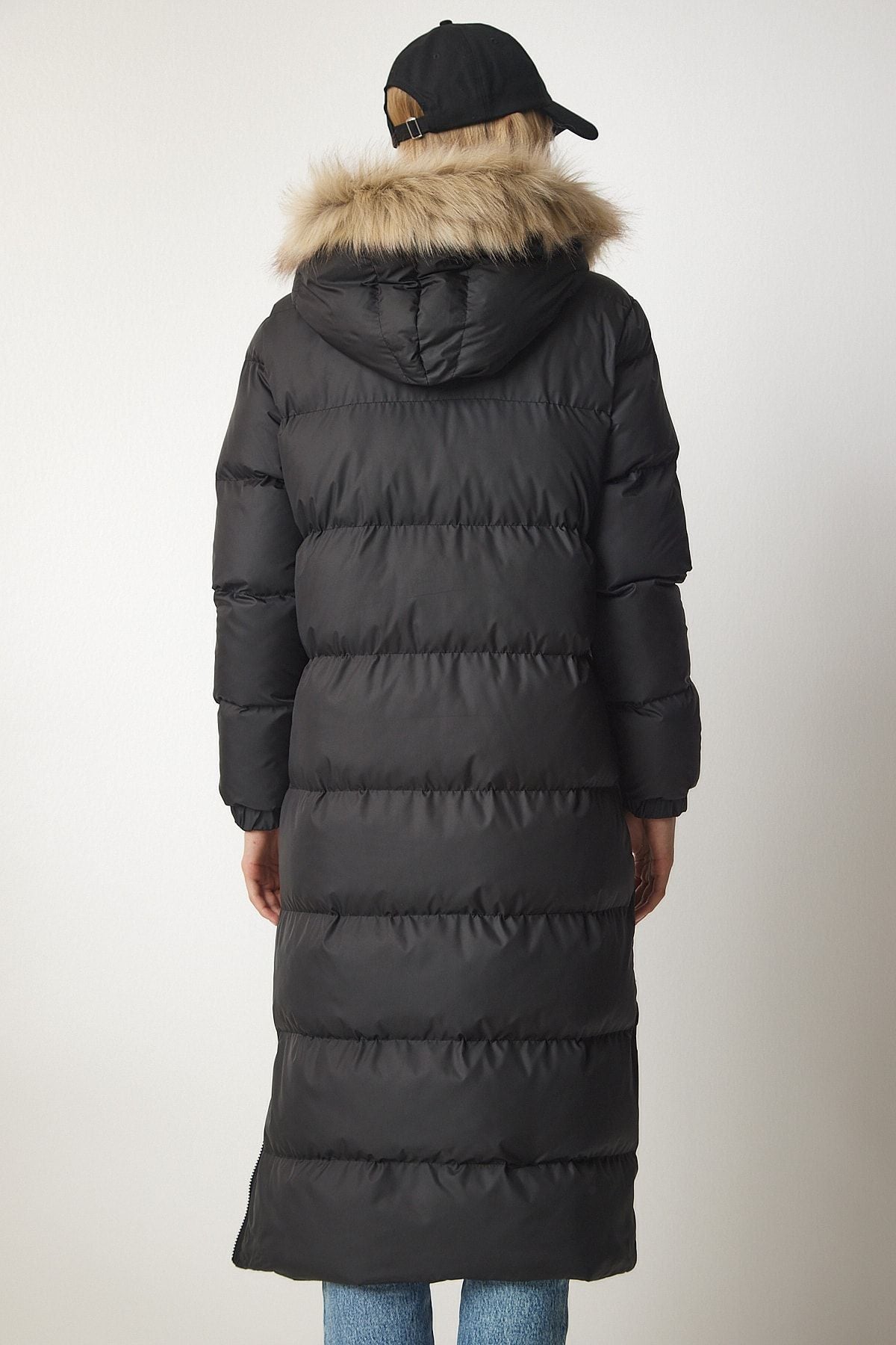 WOMEN BLACK HAPPENED LONG SWEP CARE VP00001