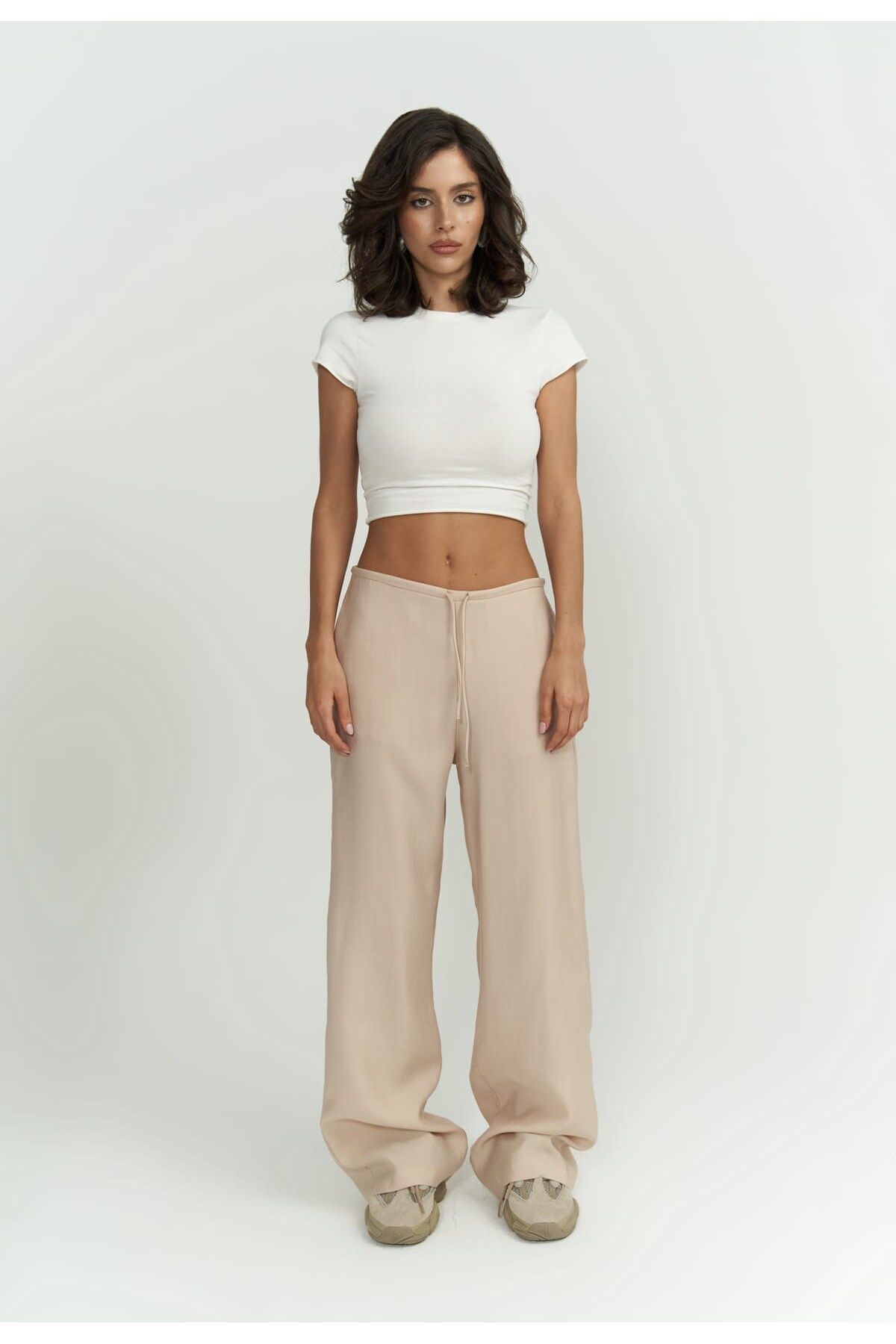 Paris Bej Basic Pantolon