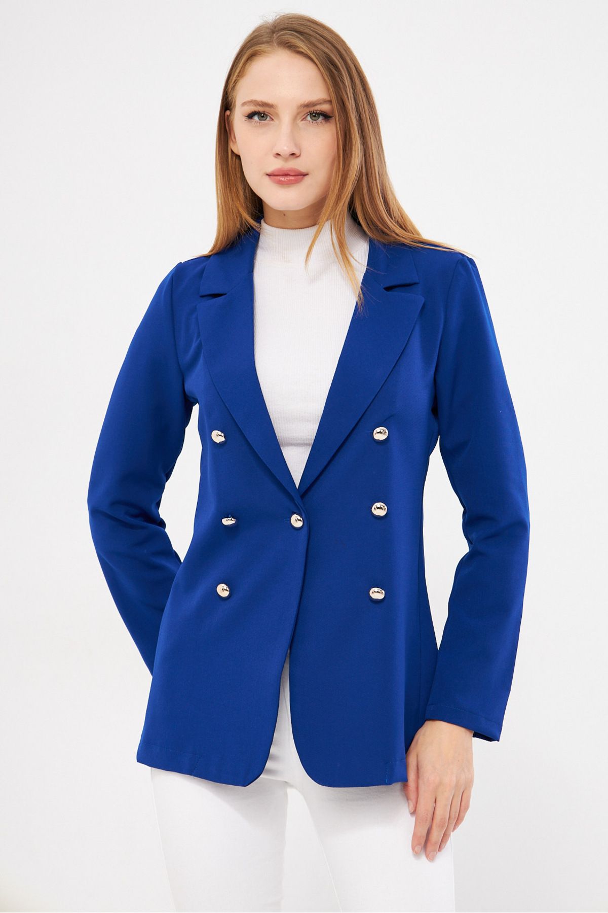 Female Saks Buttoned Jacket ARM-20K001151