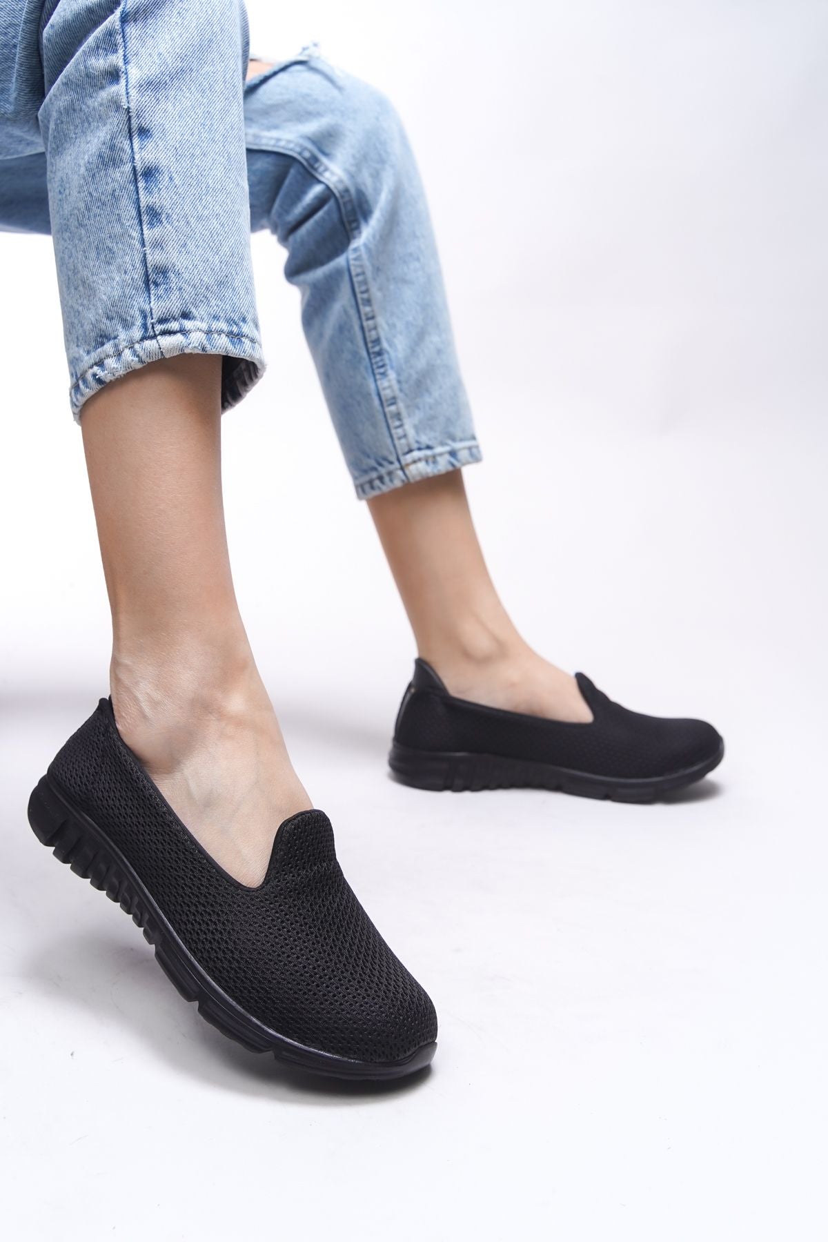 Woman Black Black Steaker 0012901