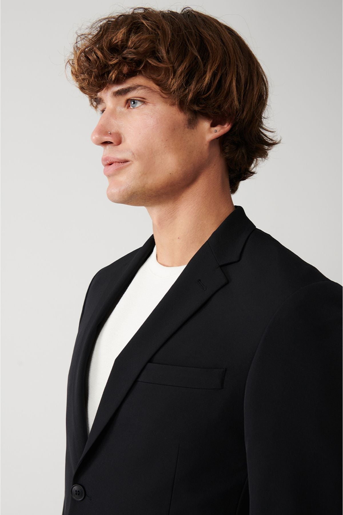 Men's Black Bi-Stretch Primed Double Slit Jacket A31y4004