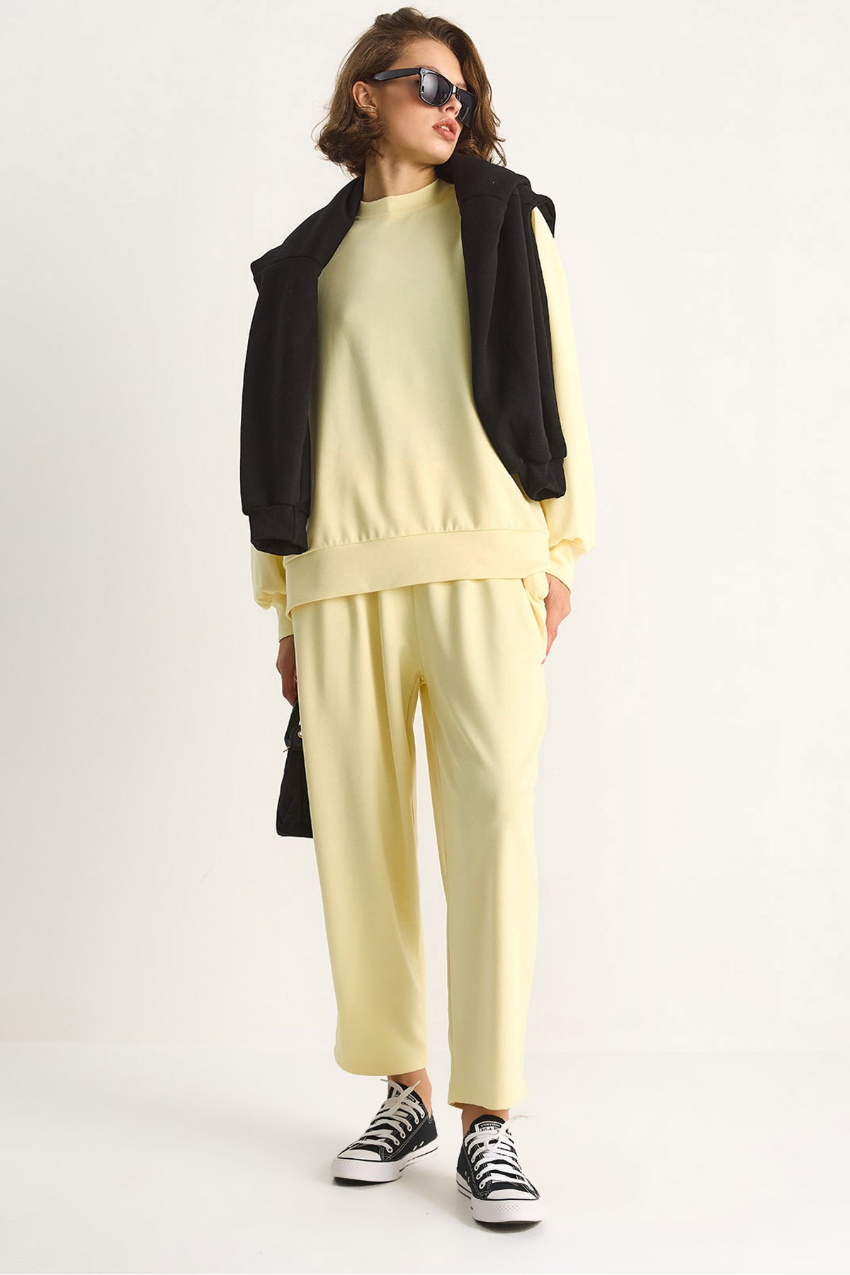 Women's Crew Neck Oversize Bottom-Top Suit 60284065