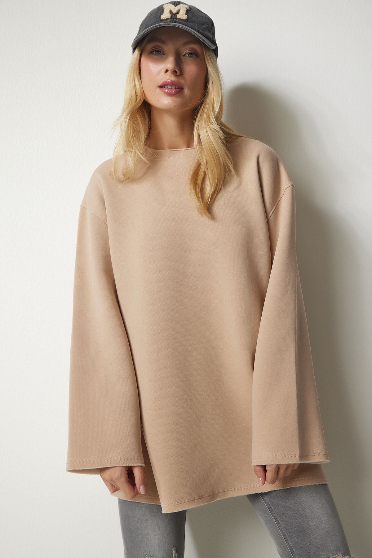 WOMEN CAMEL SWEATSHIRT NJ00131