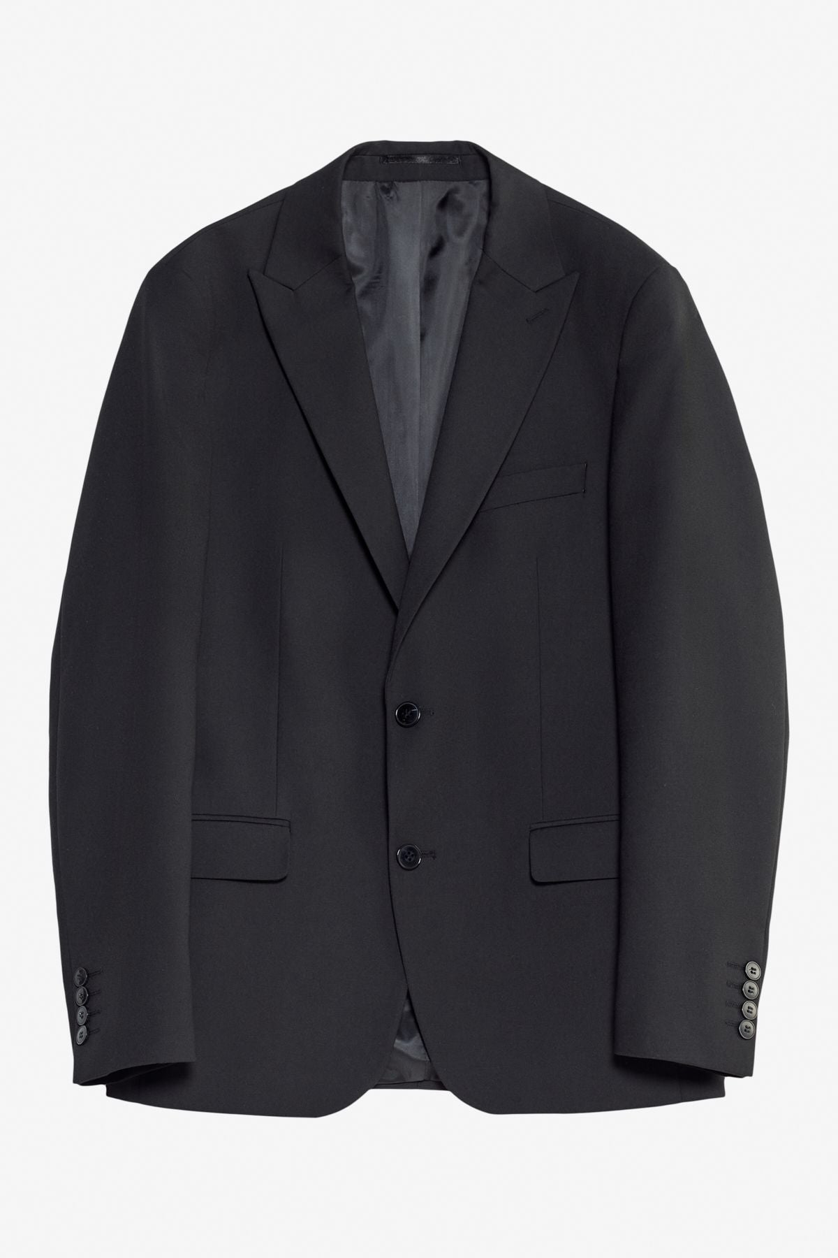 Men's Black Slim Fit Narrow Cut Swallow Cover Cep Cep Wit with Vest Suit