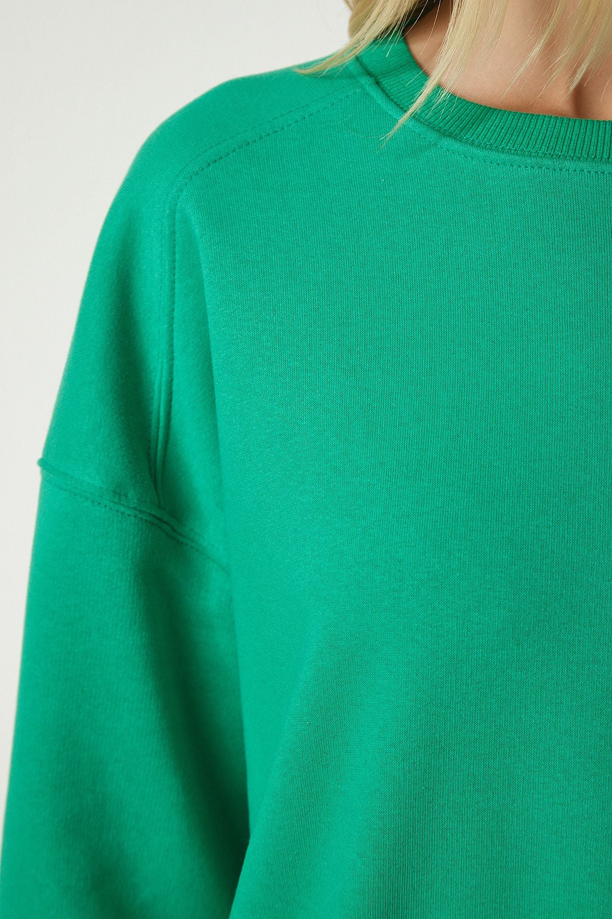 Woman Green Sweatshirt Mc00232