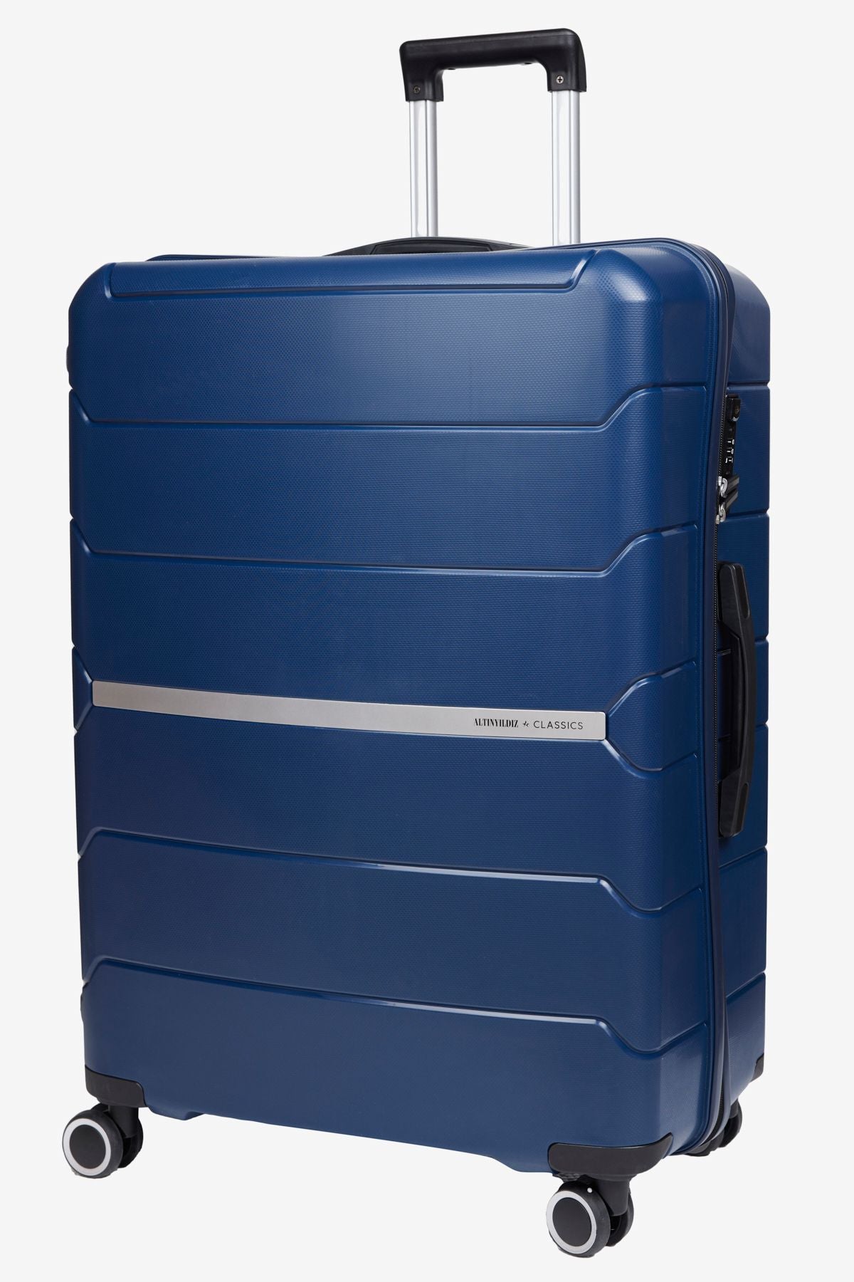 Men's navy blue large size suitcase