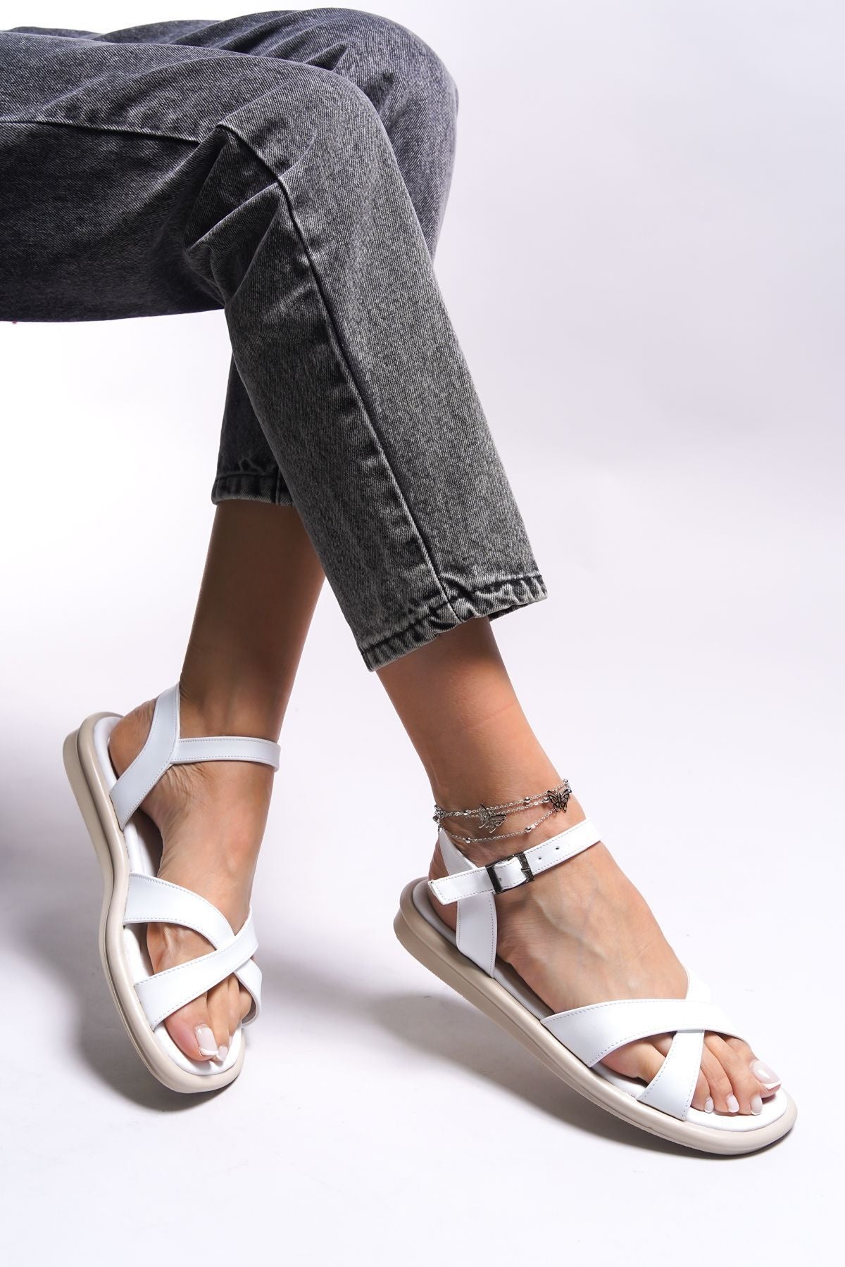 Purlogih Women's Sandals 0012103 White