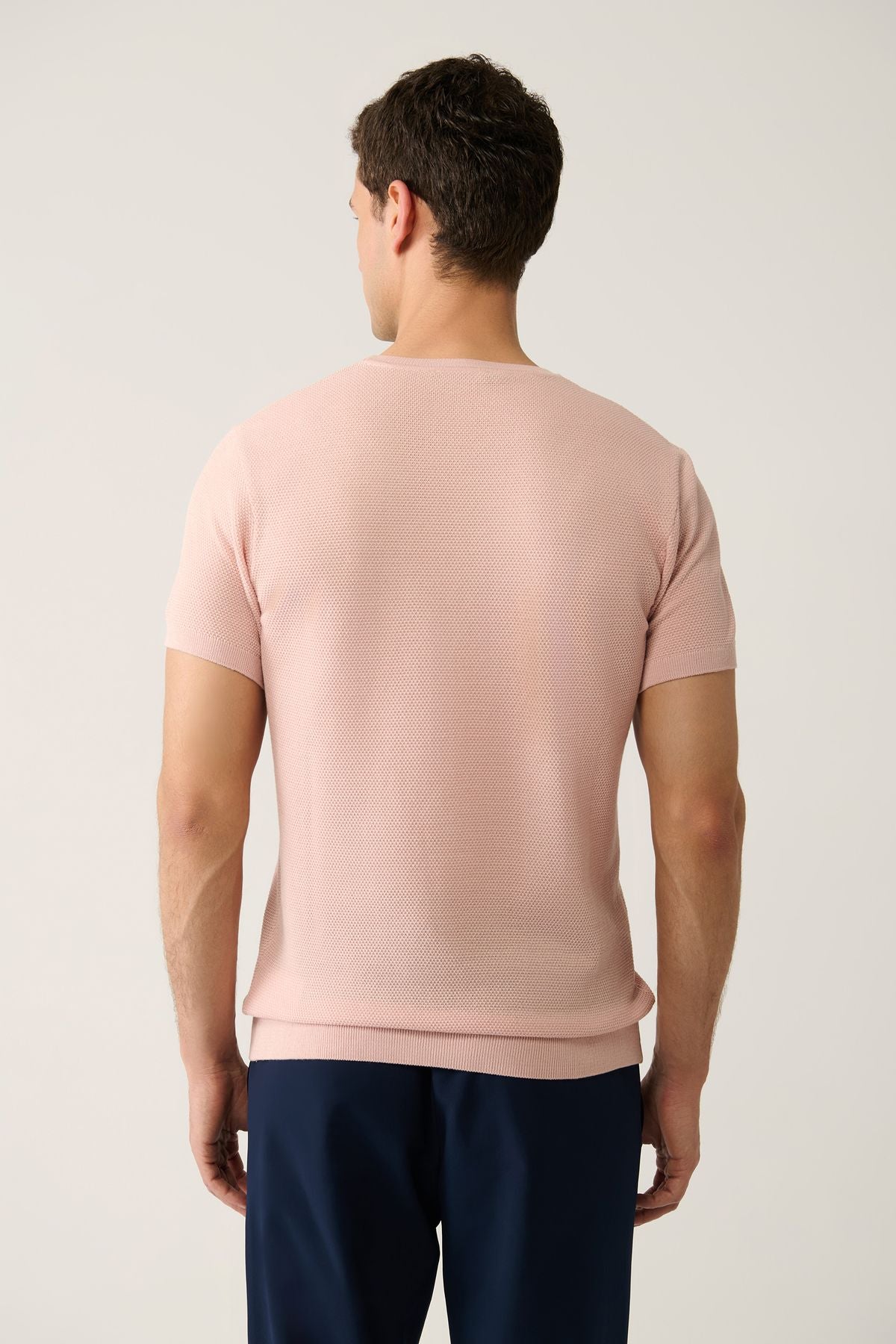 Men's Powder Bicycle Cycling Cotton Knitwear T-Shirt E005027