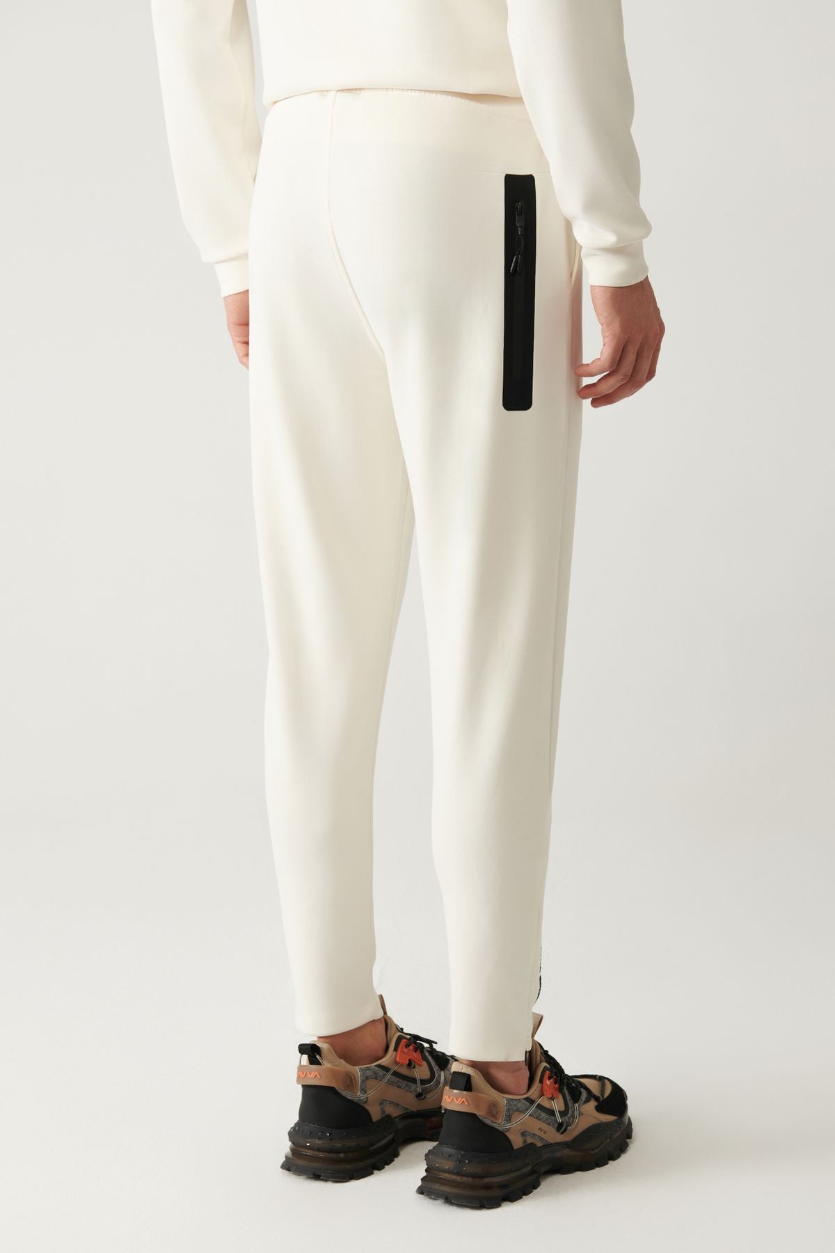 Male Ecru Soft Touch Zipper Paçalı Service Six A41y3401