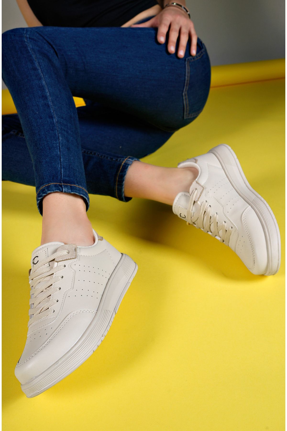 Glaweth Woman Sneaker 0012158 Ecru