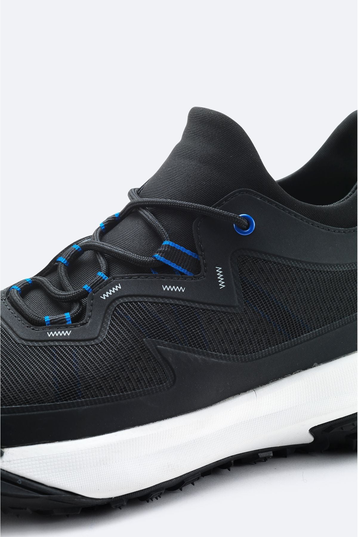 Male Black 100 %Rubber Base Water Protector Sneaker Shoes A42Y8010