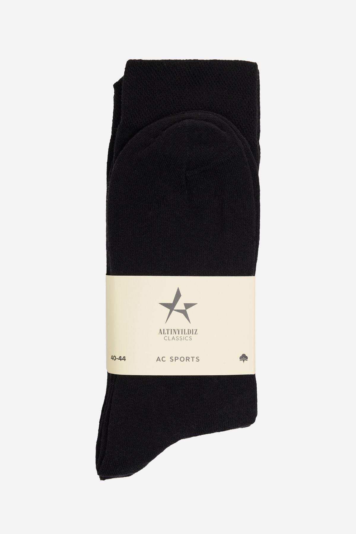 Men's Black 5 Pack Package Cotton Flexible Flat Socket Socks