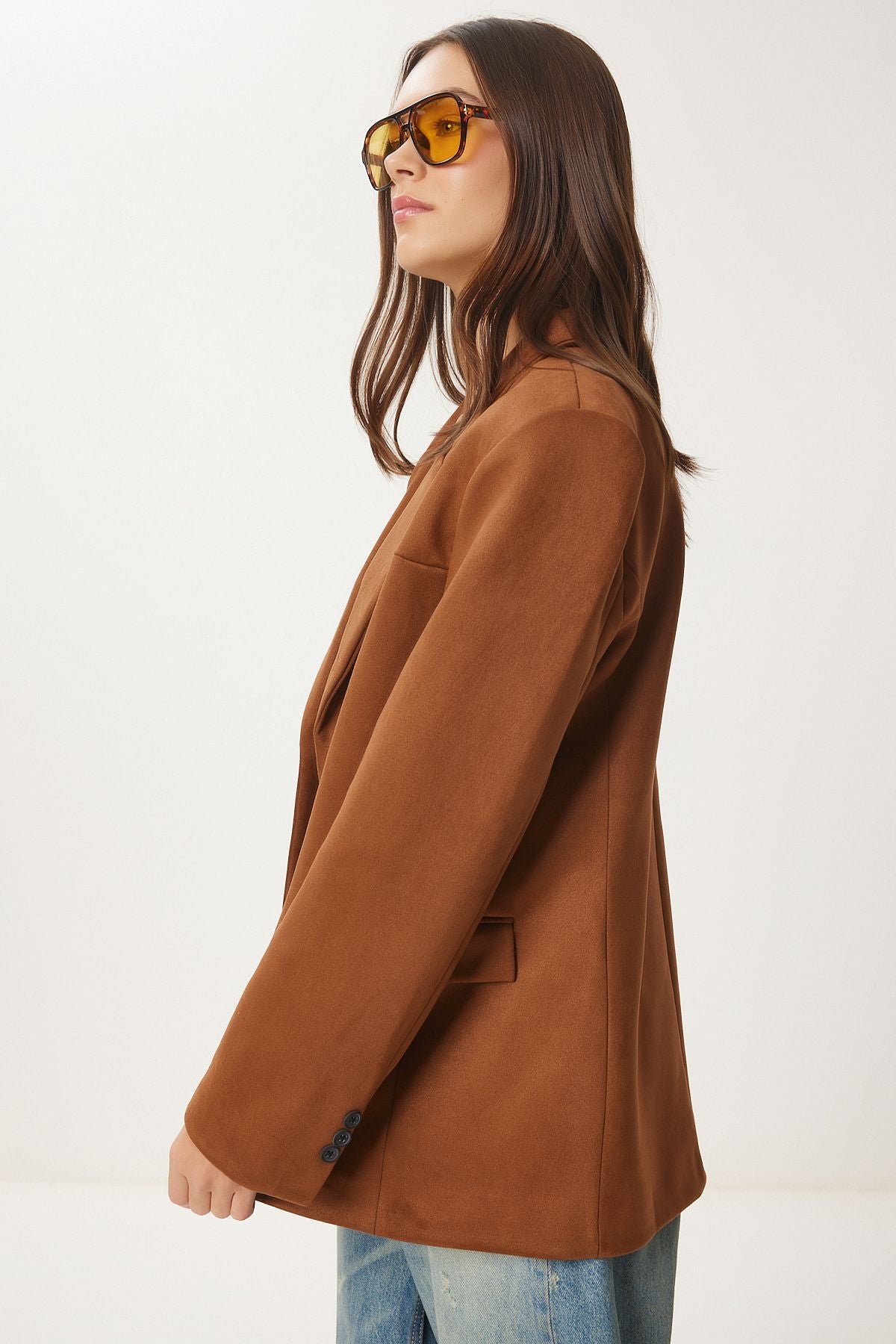 Woman Taba Premium Suede Blazer Jacket FN03443