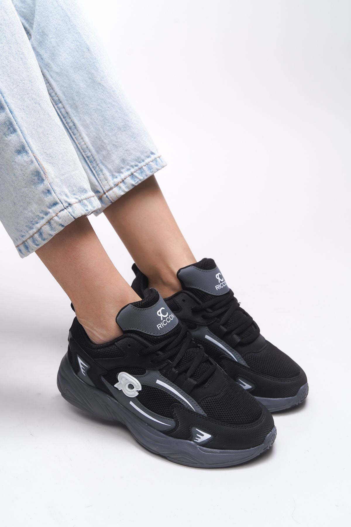 Niknaith Unisex Sneaker 0012725 Black Smoke