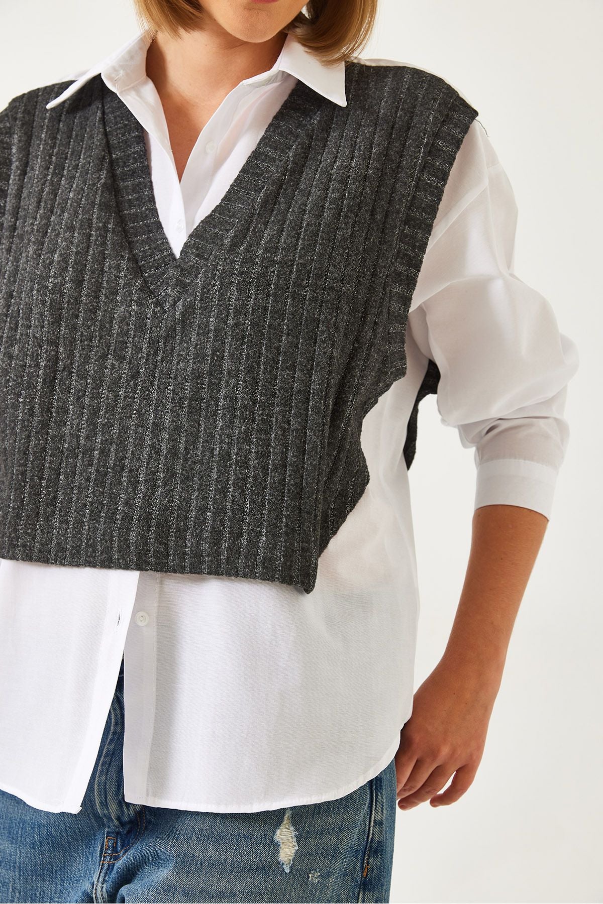 Women's sweater detailed shirt 60261072