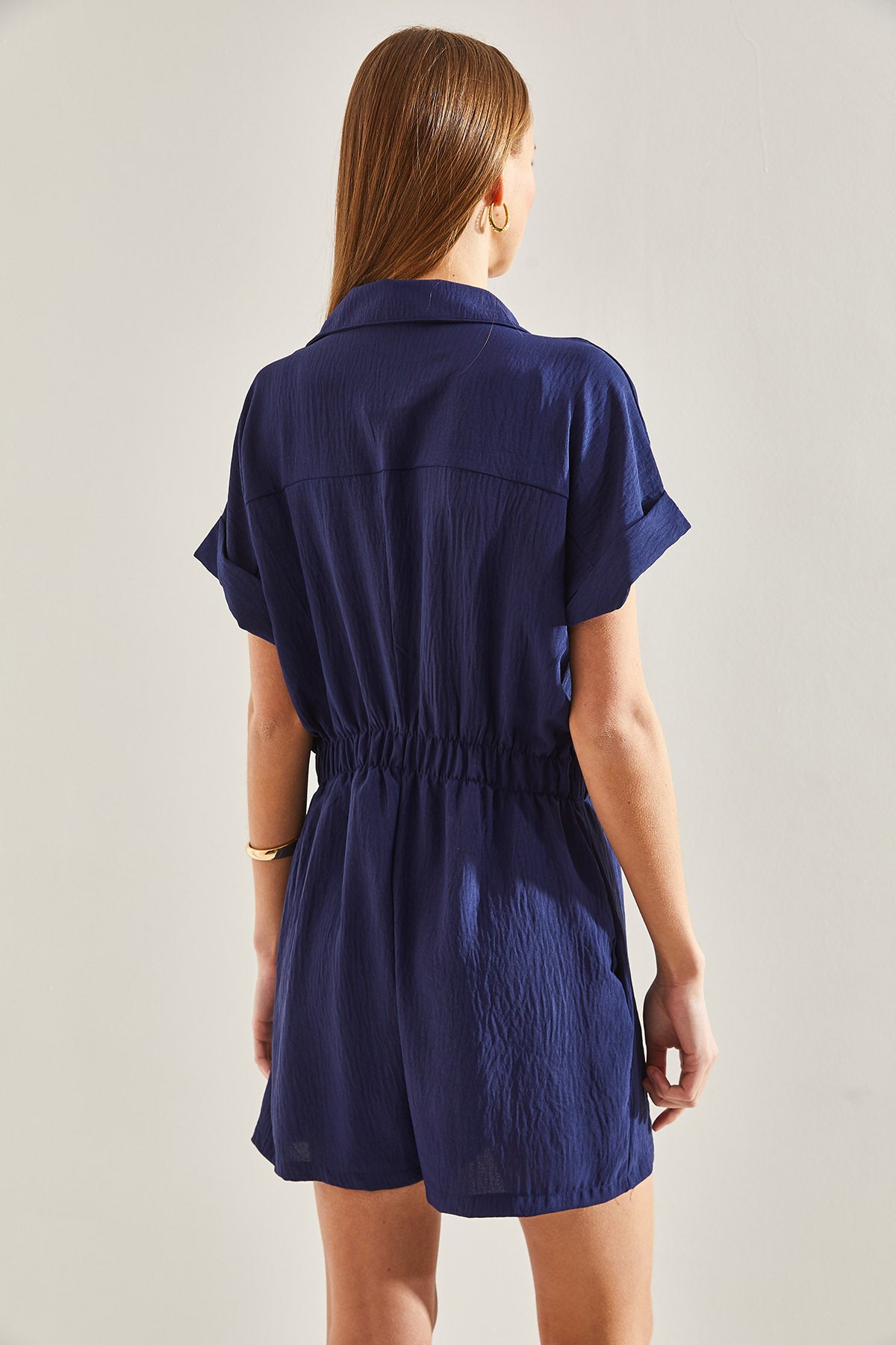 Women's Basic Elastic Waist Jumpsuit 60111013