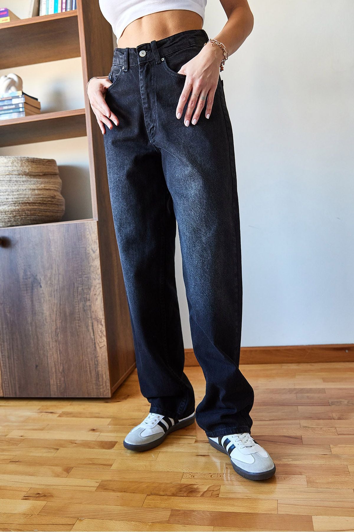 WOMEN'S WASHING DENİM Pants 487 60351098