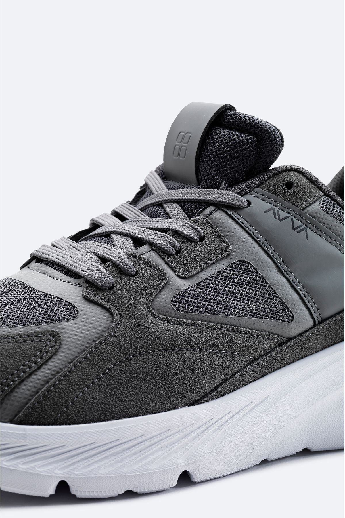 Men's anthracite fragments of flexible thick base casual shoes A31y8026