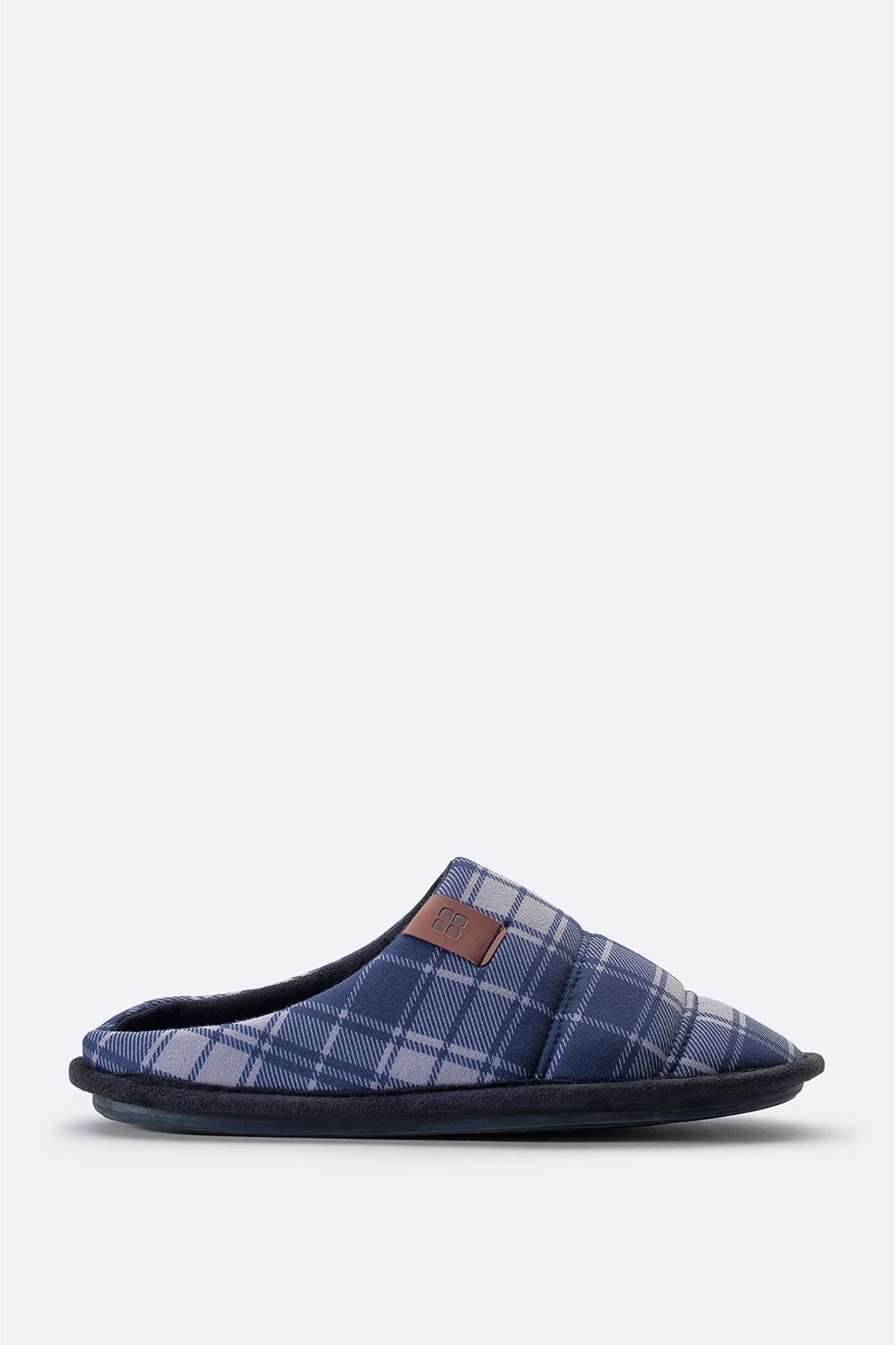 Men's Navy Blue 100 %Wool Home Slipper A31y8332