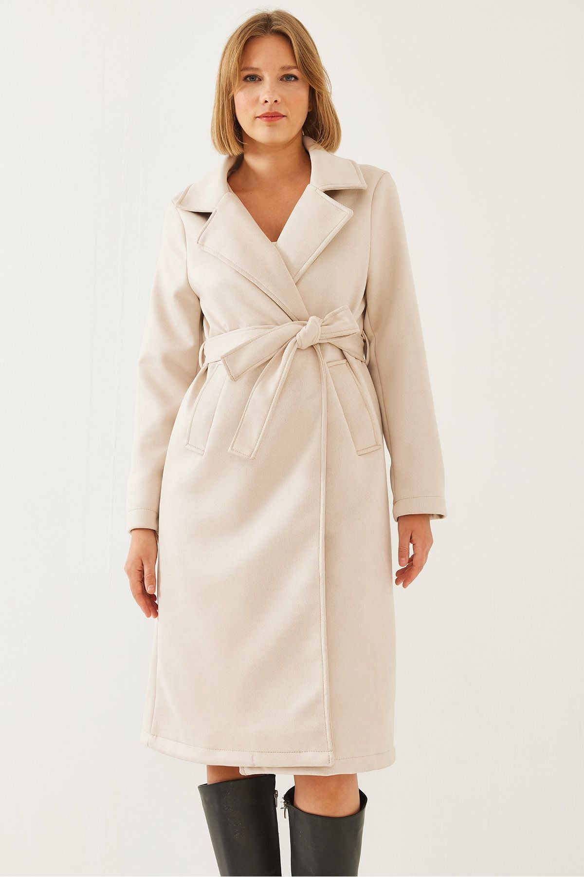 Female Belt Cruve Trench coat 2606 60451017