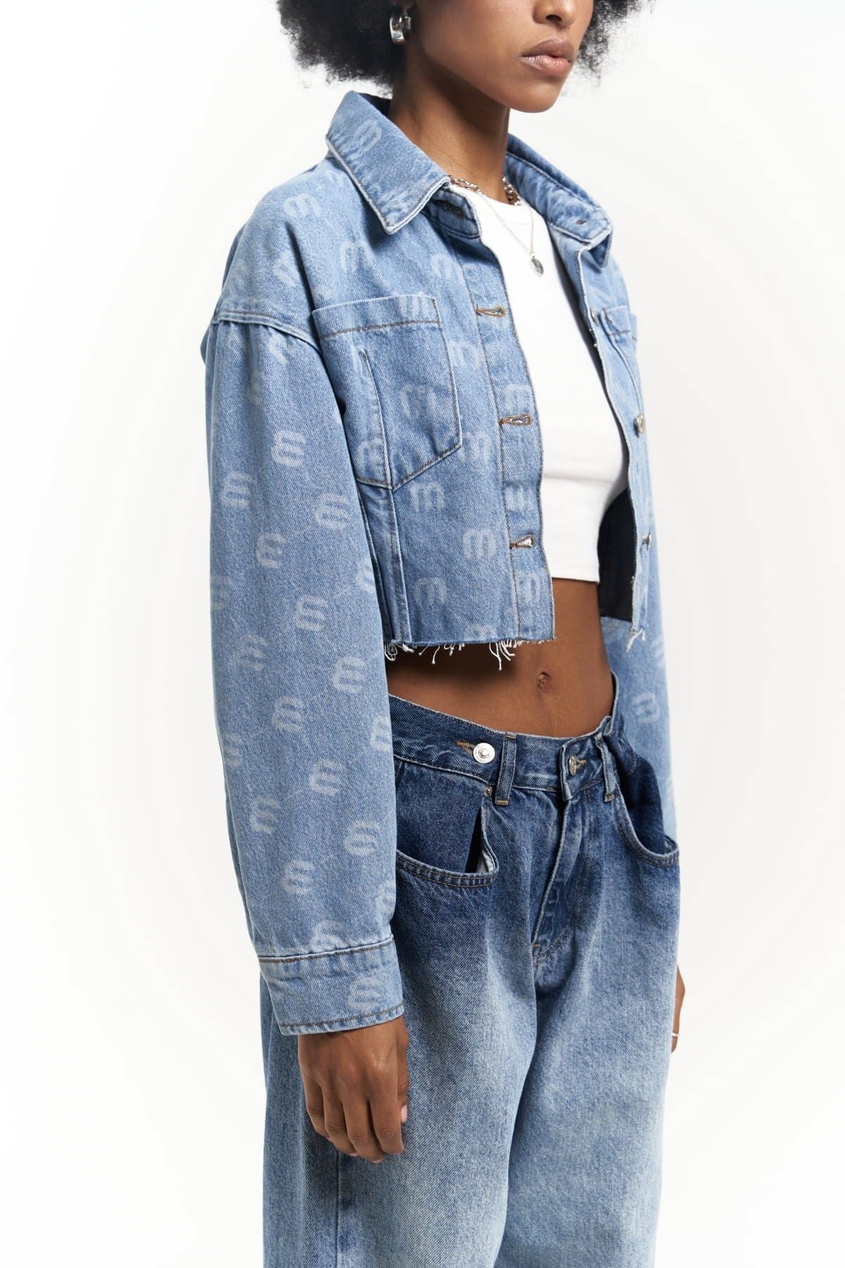 Darcey M Edition Blue Short Jean Jacket