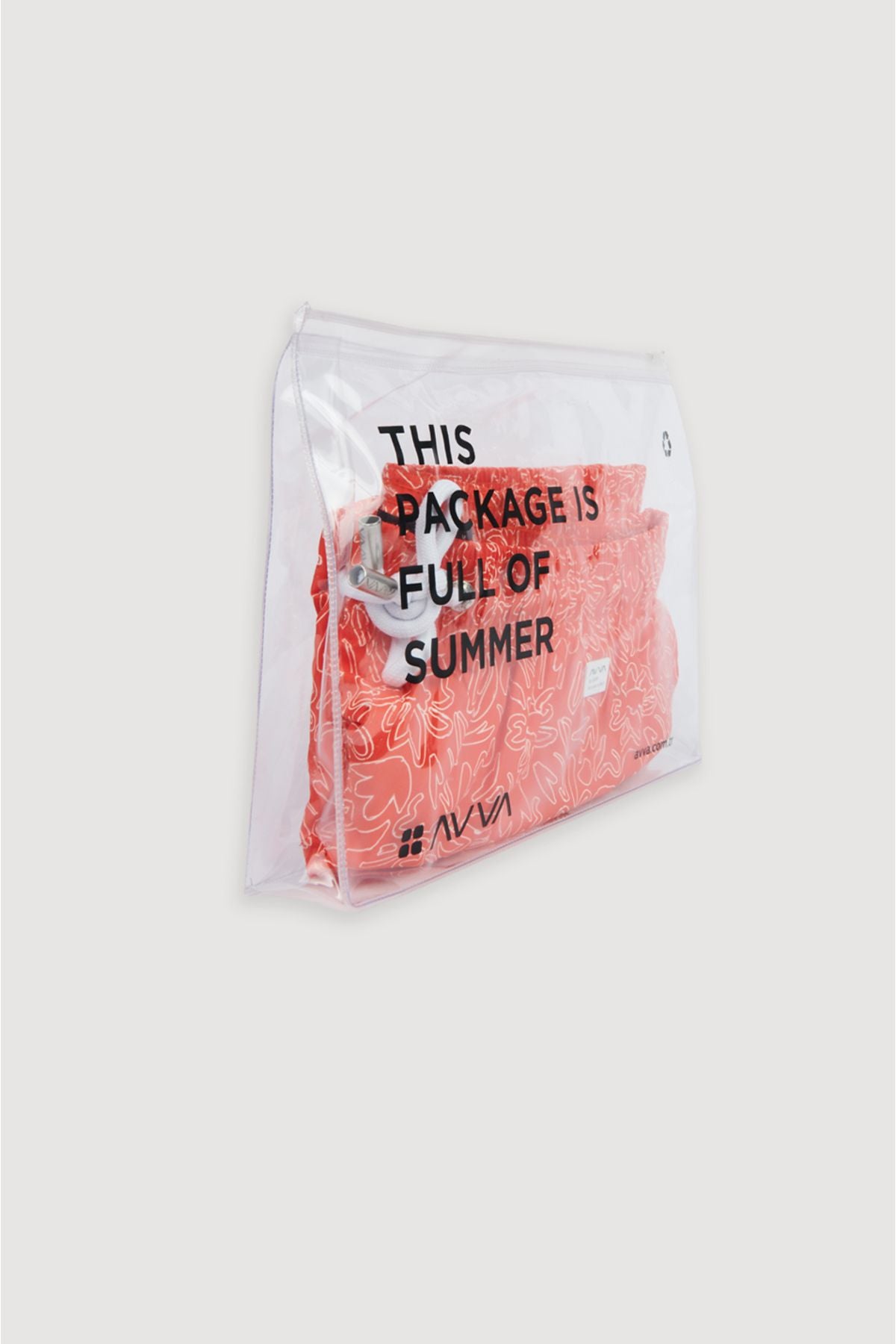 Orange fast -drying Flower Printed Standard Special Boxed Comfort Fit Mayo Sea Short