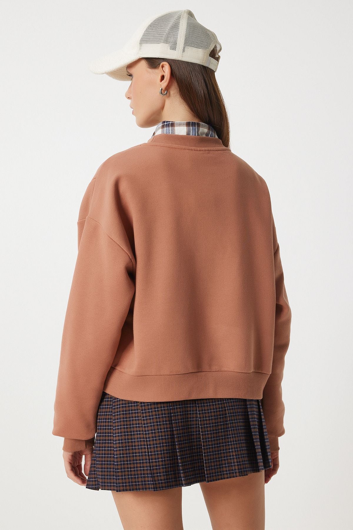 Female mink Lightly Glossy Printed Seasonal Sweatshirt CV00035