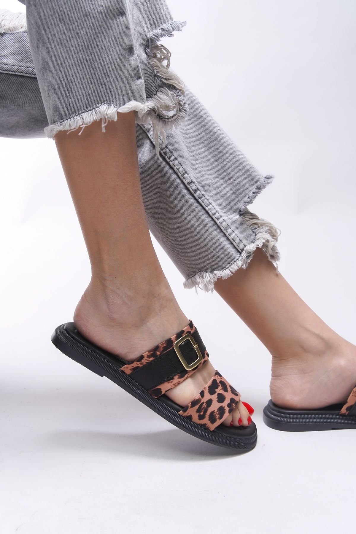 Maerlorn Woman Slippers 0012415 Black Leopard