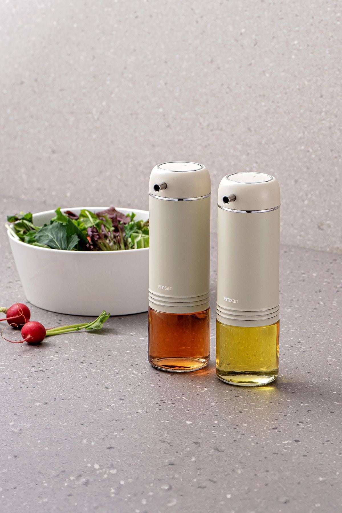 Moko oil vinegar set ecru