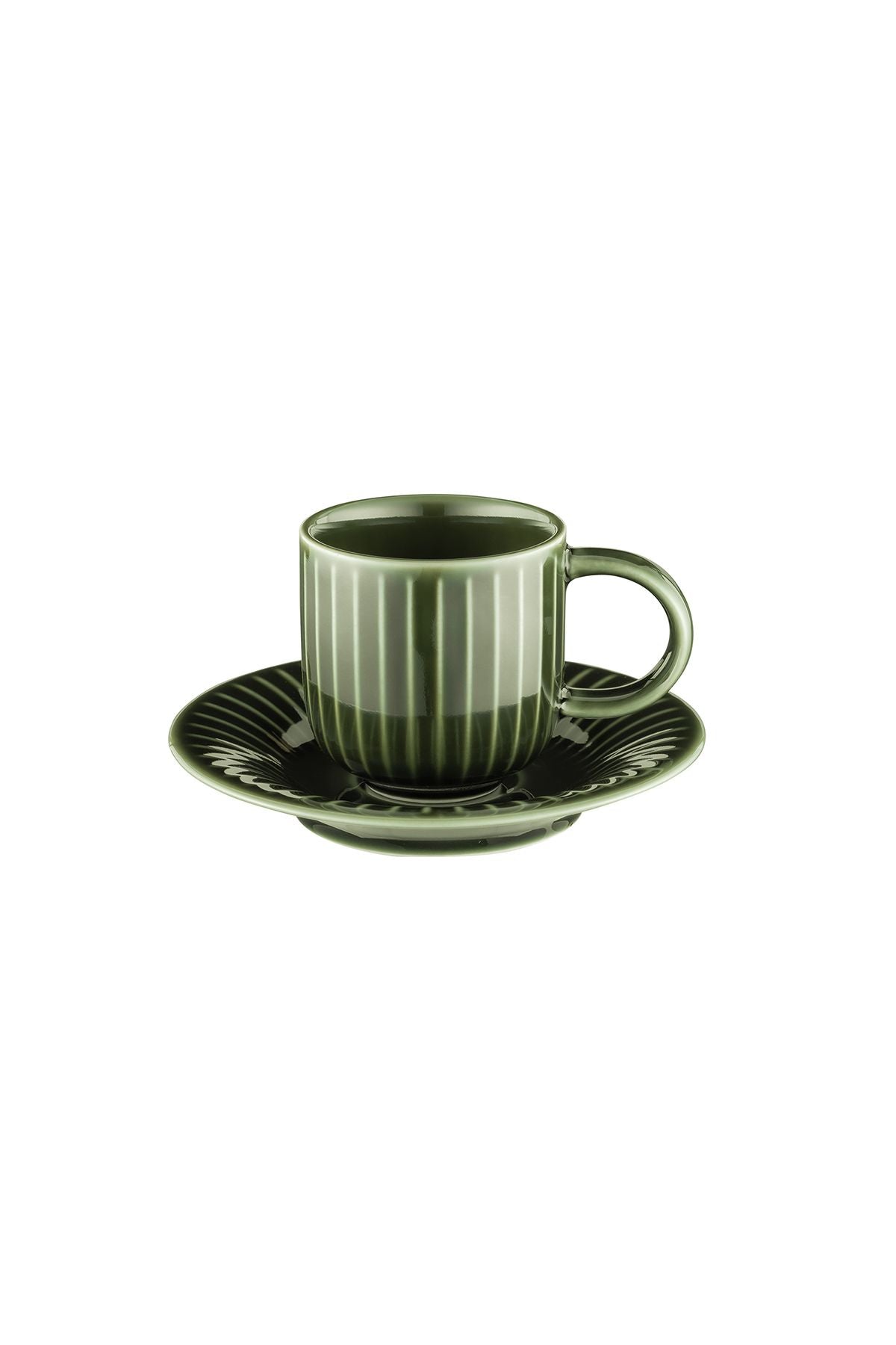 Istanbul Porcelain Lev 6 people coffee cup set green 90 ml