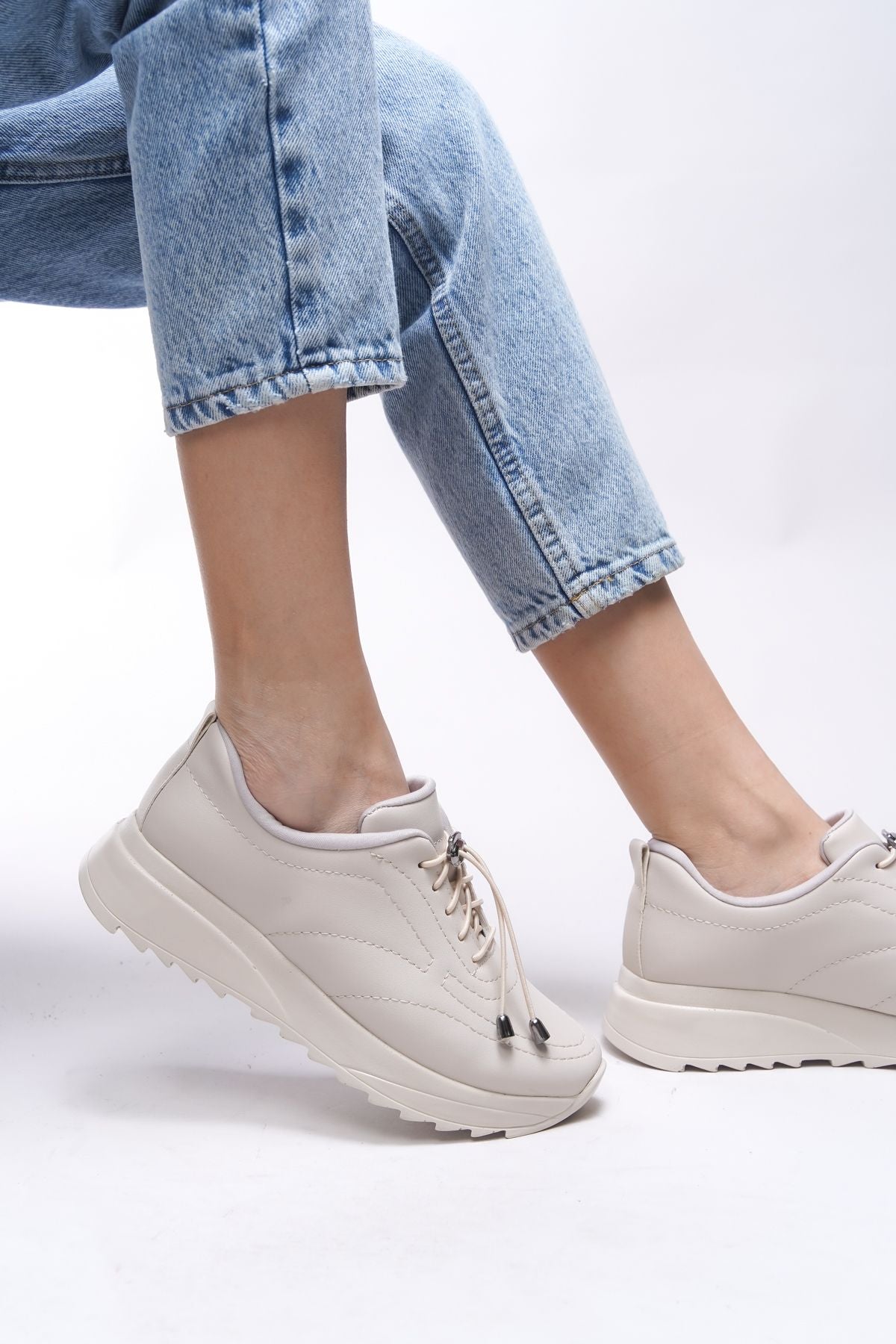 Pierphanis Female Sneaker 00121120 Beige Skin
