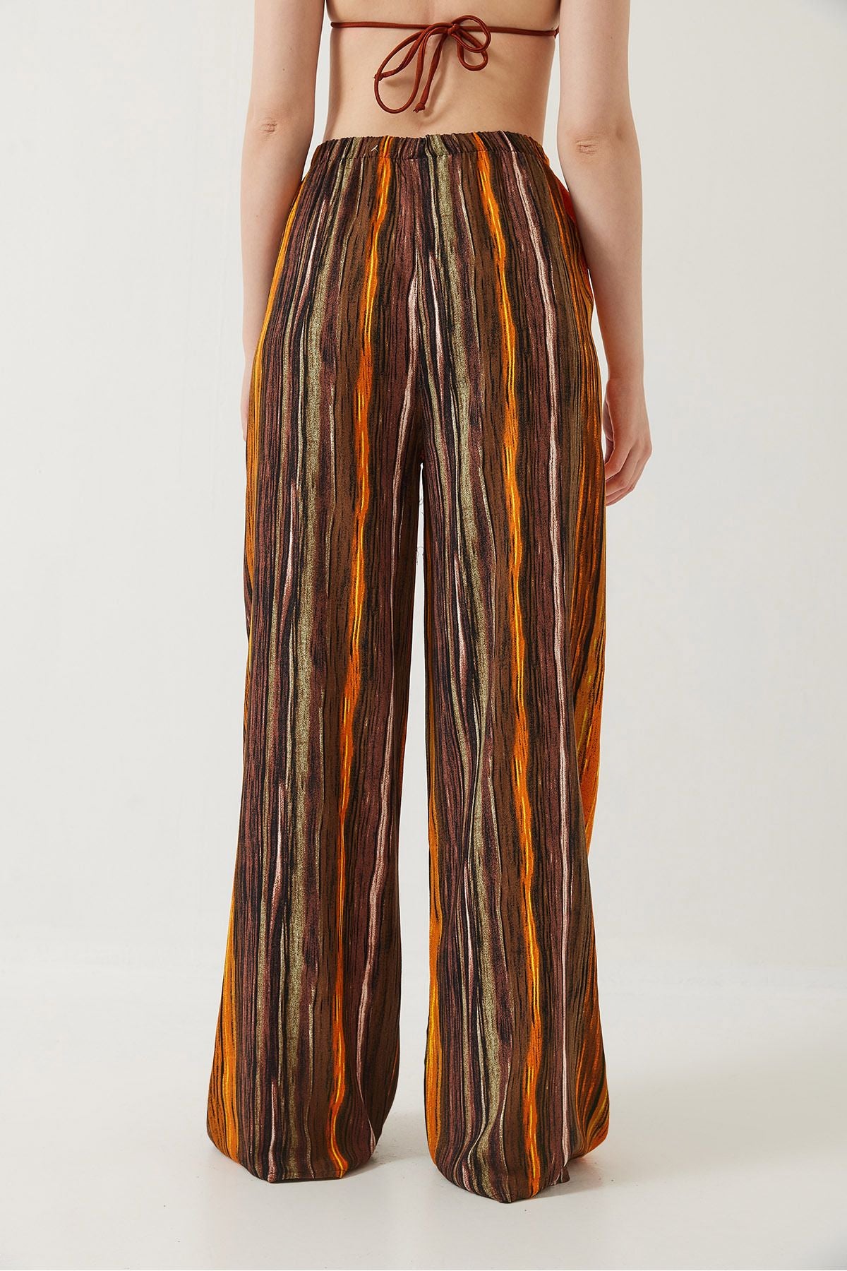 Female -linked patterned viscose pants 60261356