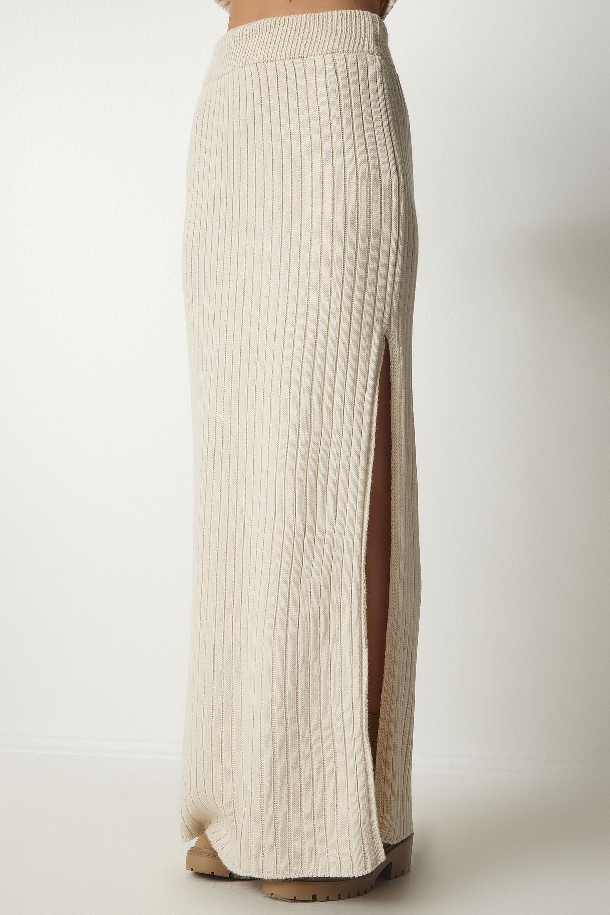 Women's Cream Cardigan Athlete Skirt Triko Team YY00130