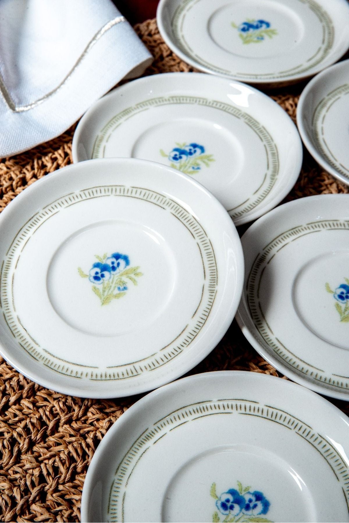 Mimoza 6 Porcelain Tea Plate Set