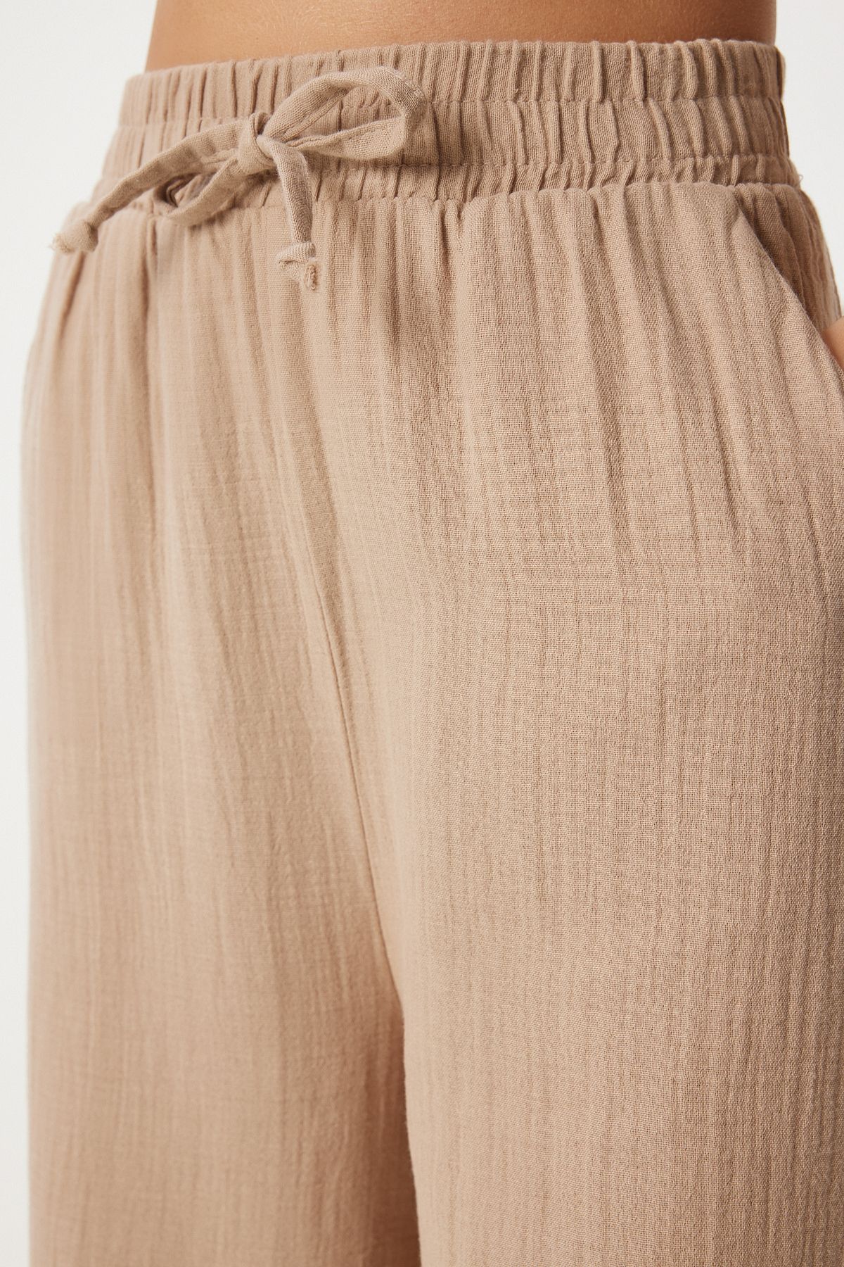 Female Biscuit Muslin Palazzo Pants MX00160