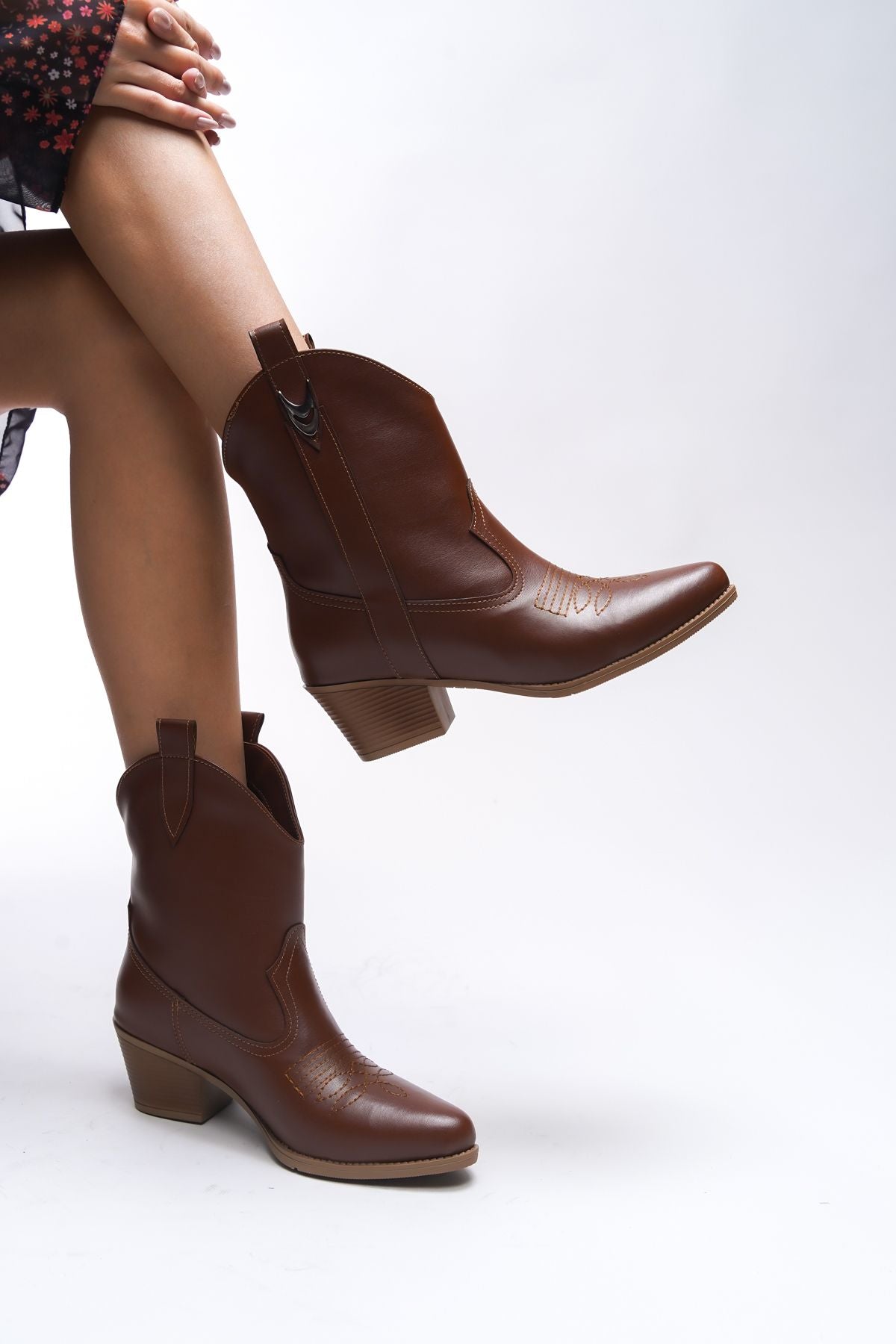 Nioverra Women's Western Bot 0012722 Taba Skin