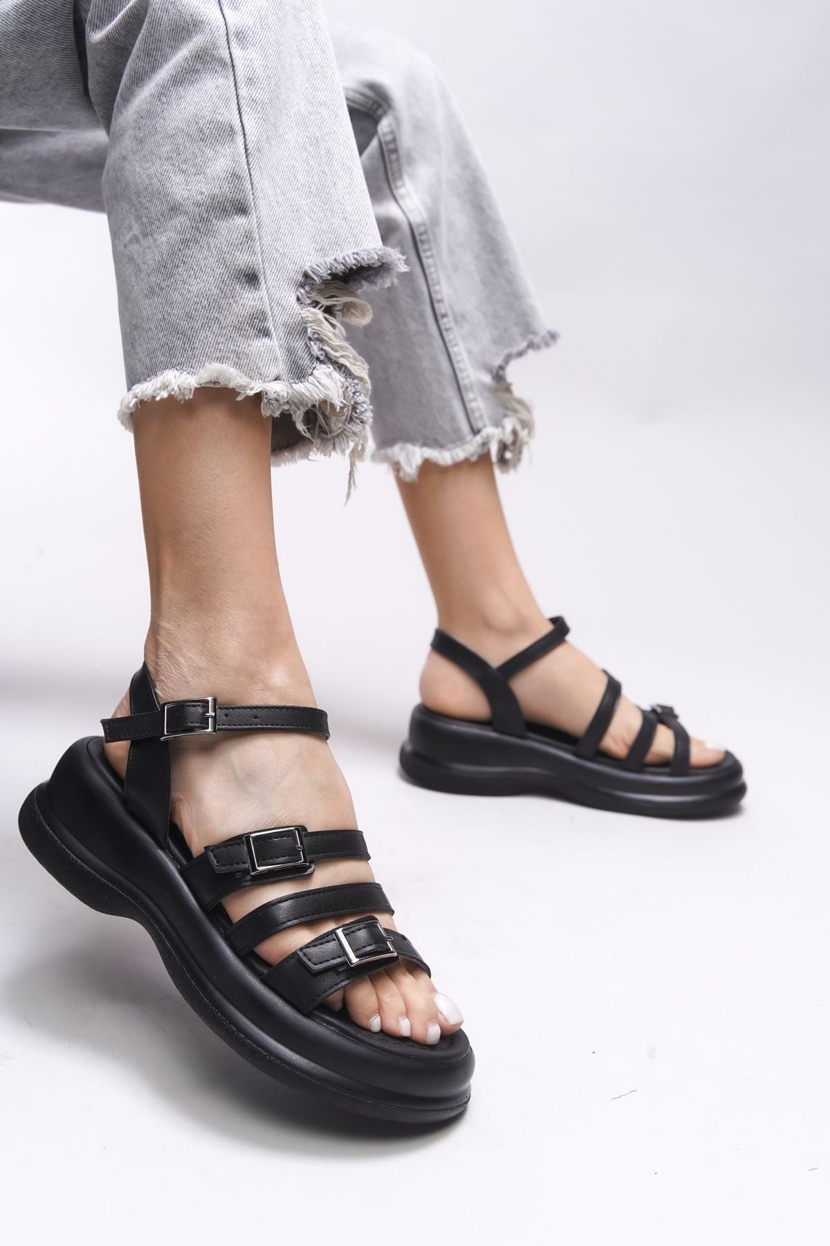 Oselnath woman sandals 00121025 black