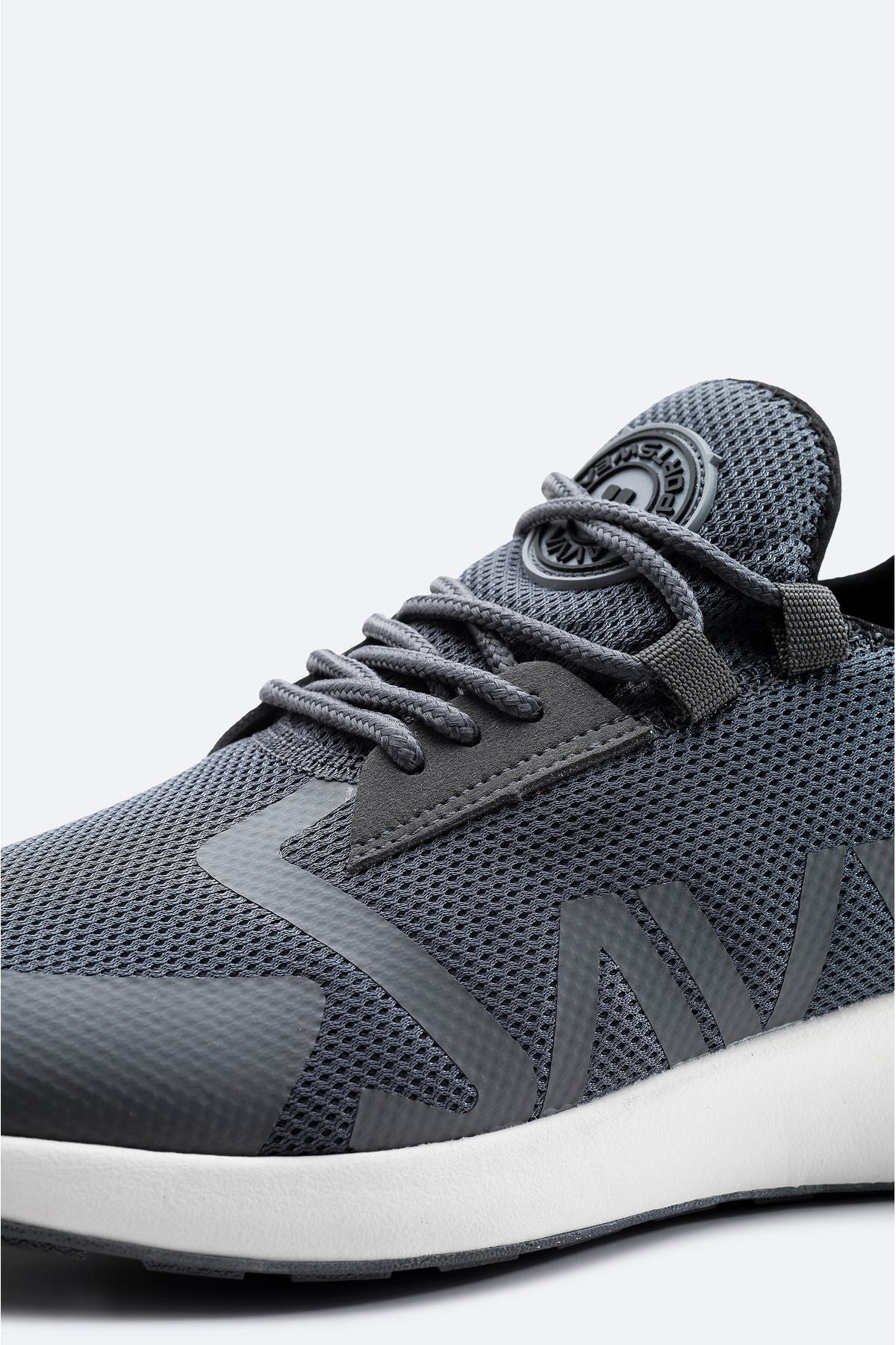 Men's anthracit printed flexible base sneaker shoes A31y8039